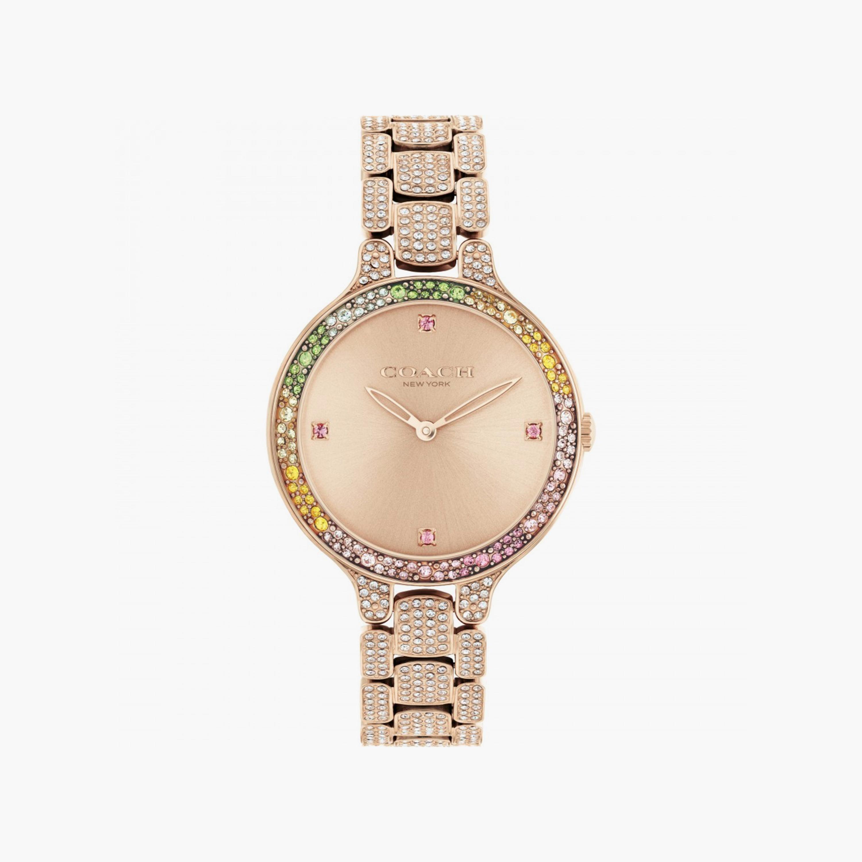 Coach Rose Gold Analog Stainless Steel Strap Watch | 14504166-girls-accessories-watches-image-1