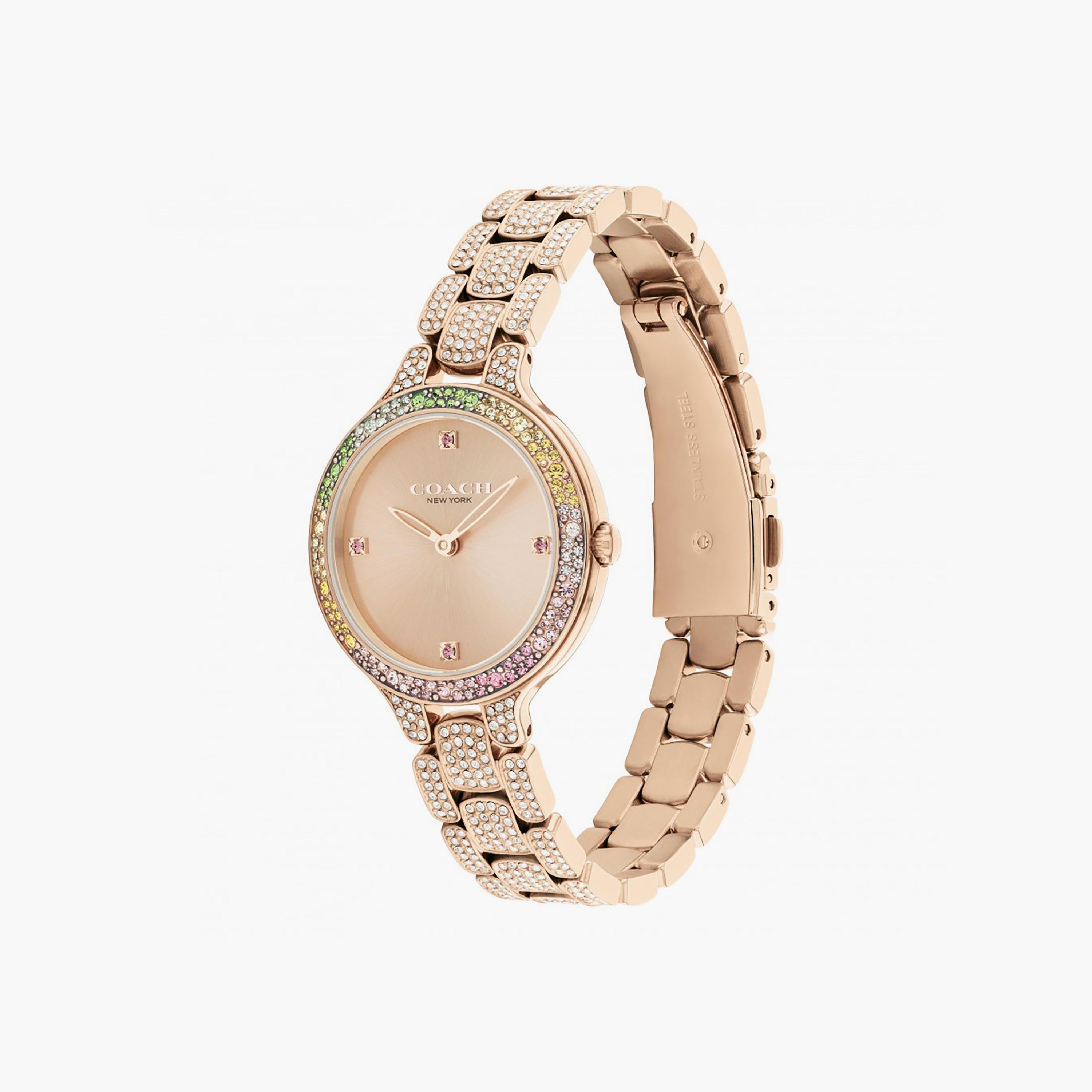 Coach Rose Gold Analog Stainless Steel Strap Watch | 14504166-girls-accessories-watches-image-2