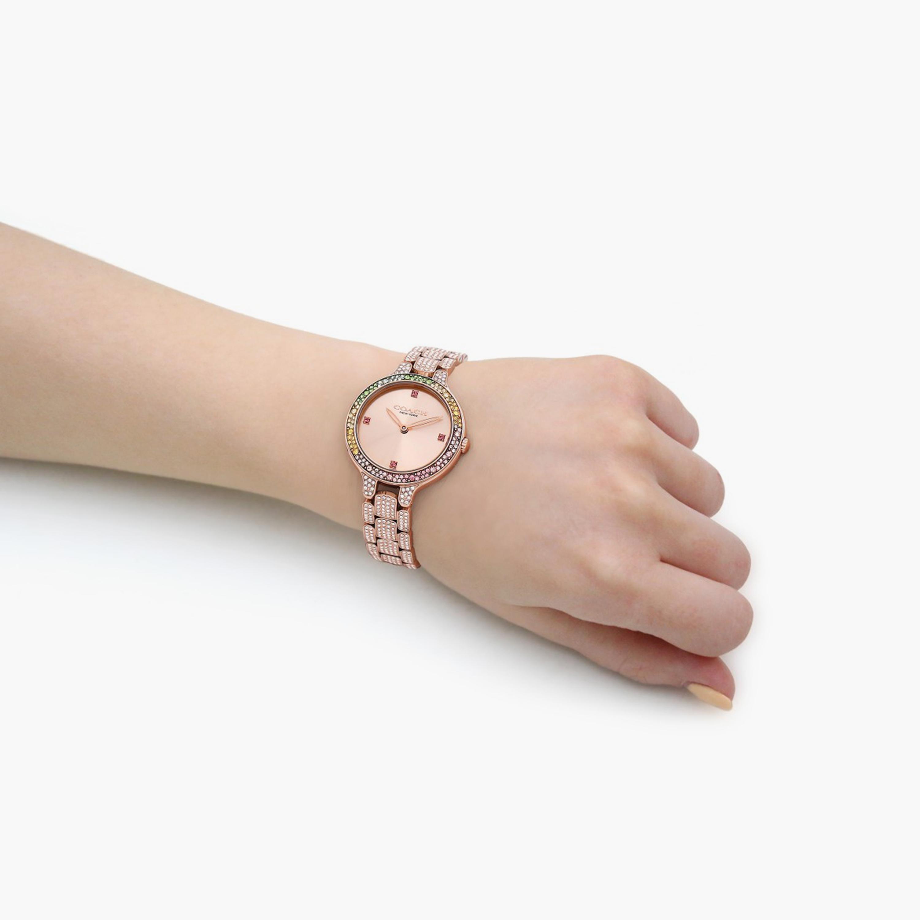 Coach Rose Gold Analog Stainless Steel Strap Watch | 14504166-girls-accessories-watches-image-4