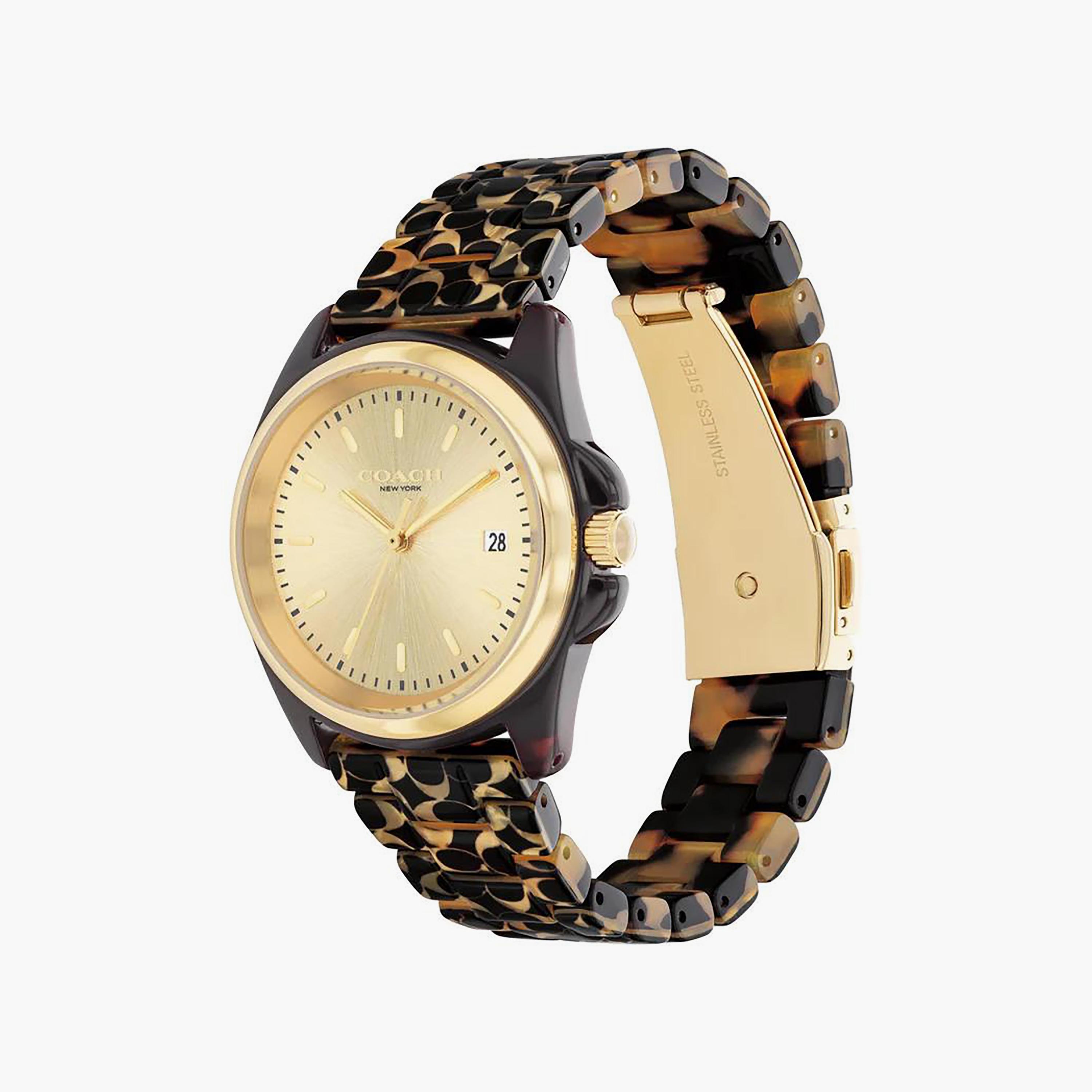 Coach Women's Black Analog Stainless Steel Strap Watch | 14504187-women-watchesandjewellery-watches-image-2