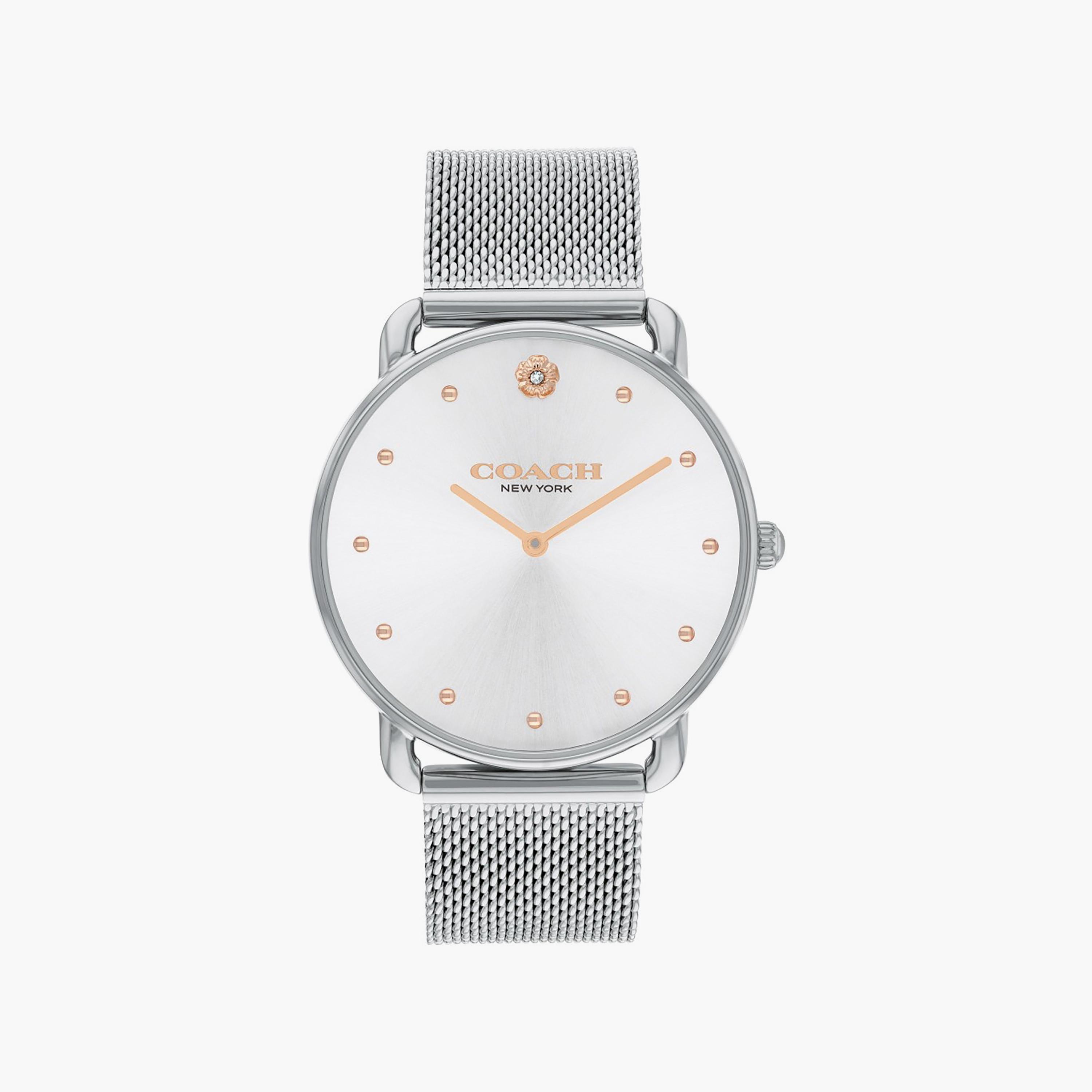 Coach Women's Silver Analog Stainless Steel Strap Watch | 14504207-women-watchesandjewellery-watches-image-1