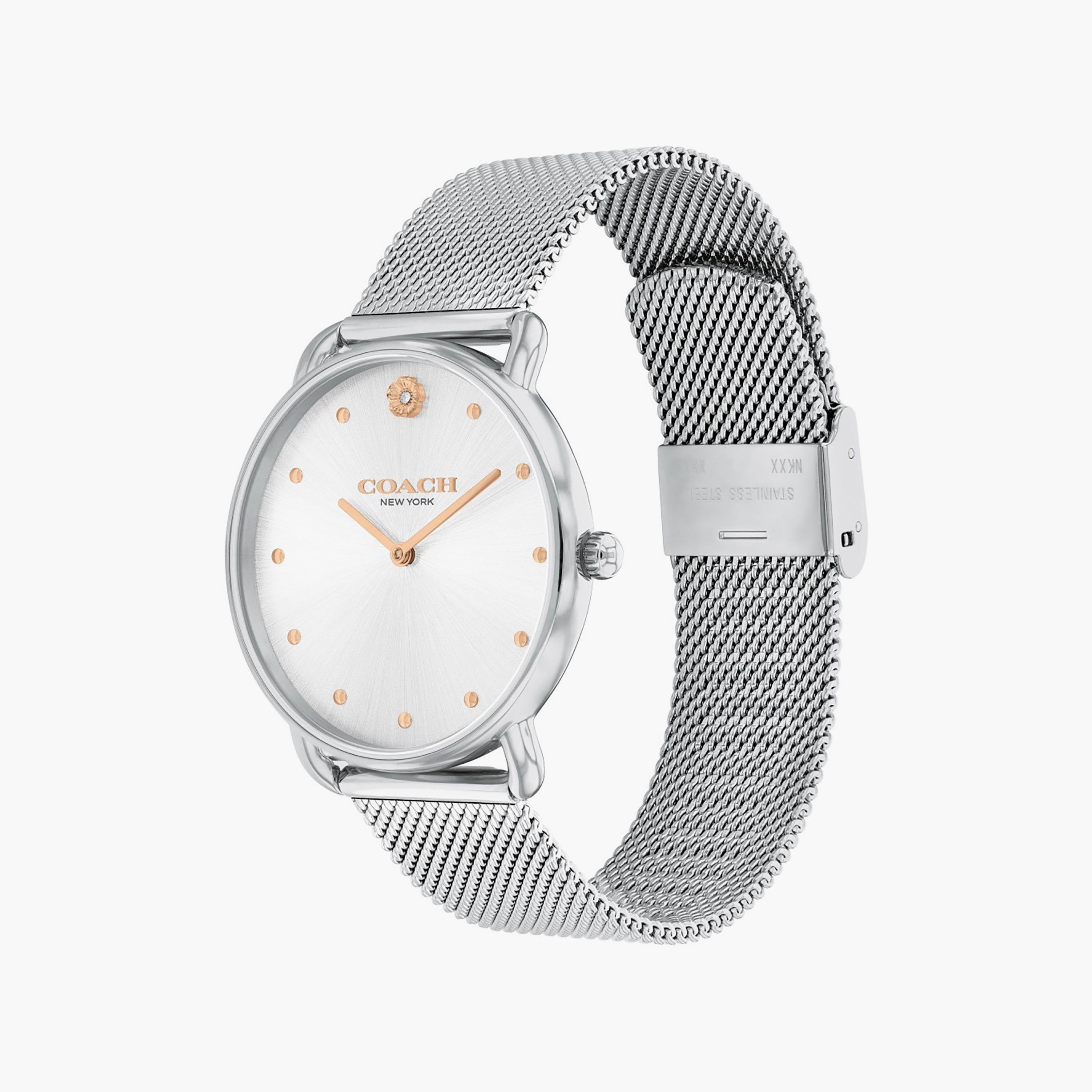 Coach Women's Silver Analog Stainless Steel Strap Watch | 14504207-women-watchesandjewellery-watches-image-2