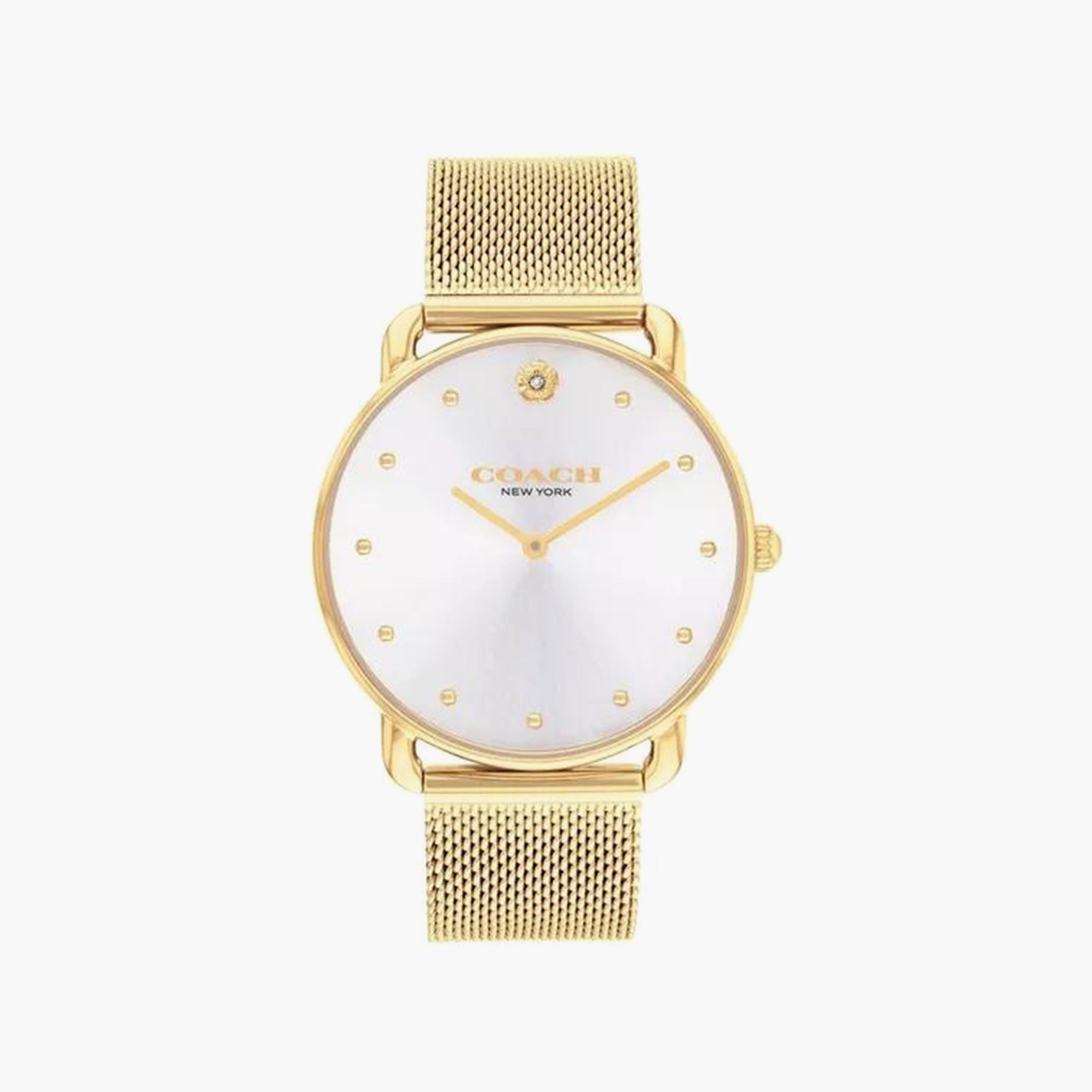 Coach Women's Gold Analog Stainless Steel Strap Watch | 14504208-women-watchesandjewellery-watches-image-1
