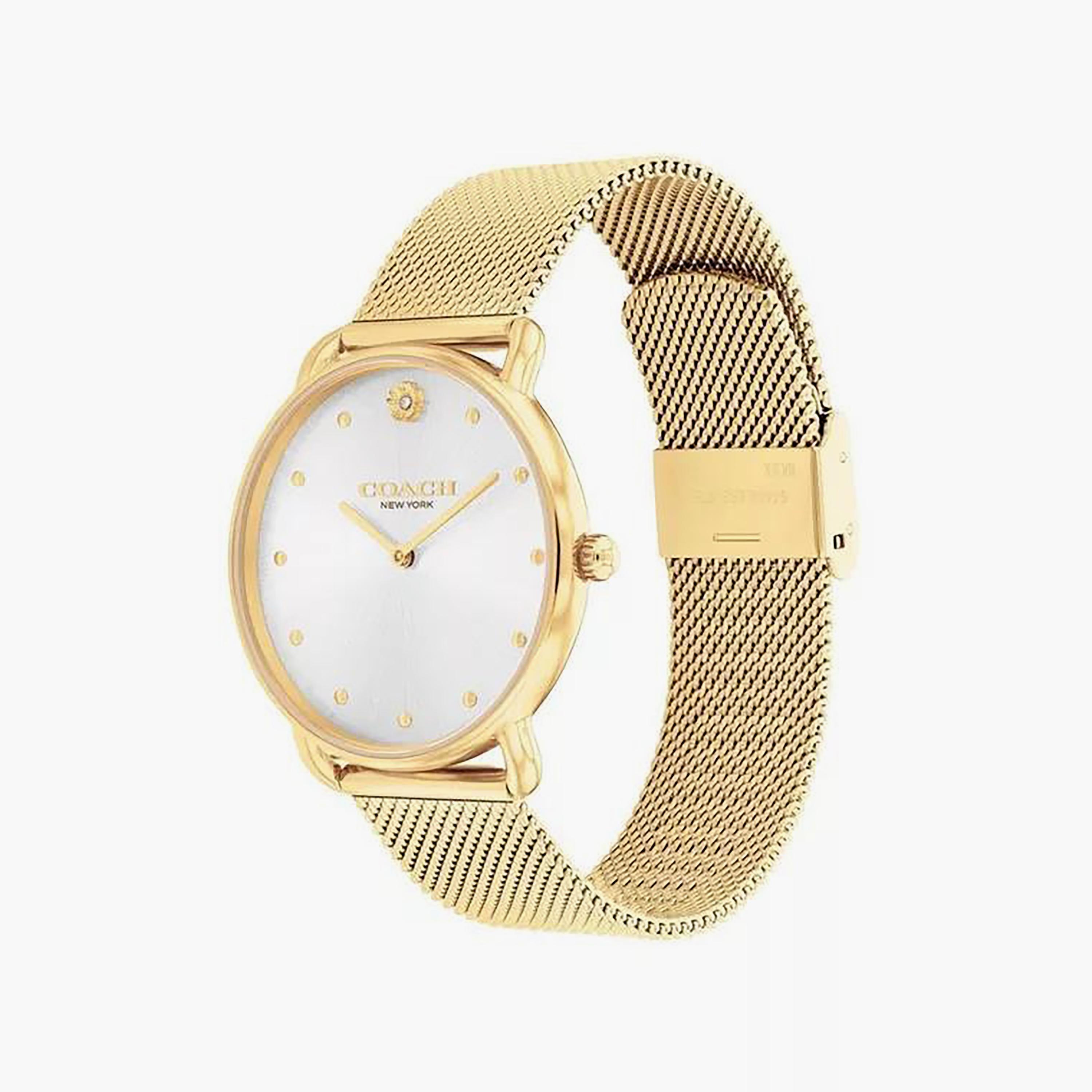 Coach Women's Gold Analog Stainless Steel Strap Watch | 14504208-women-watchesandjewellery-watches-image-2
