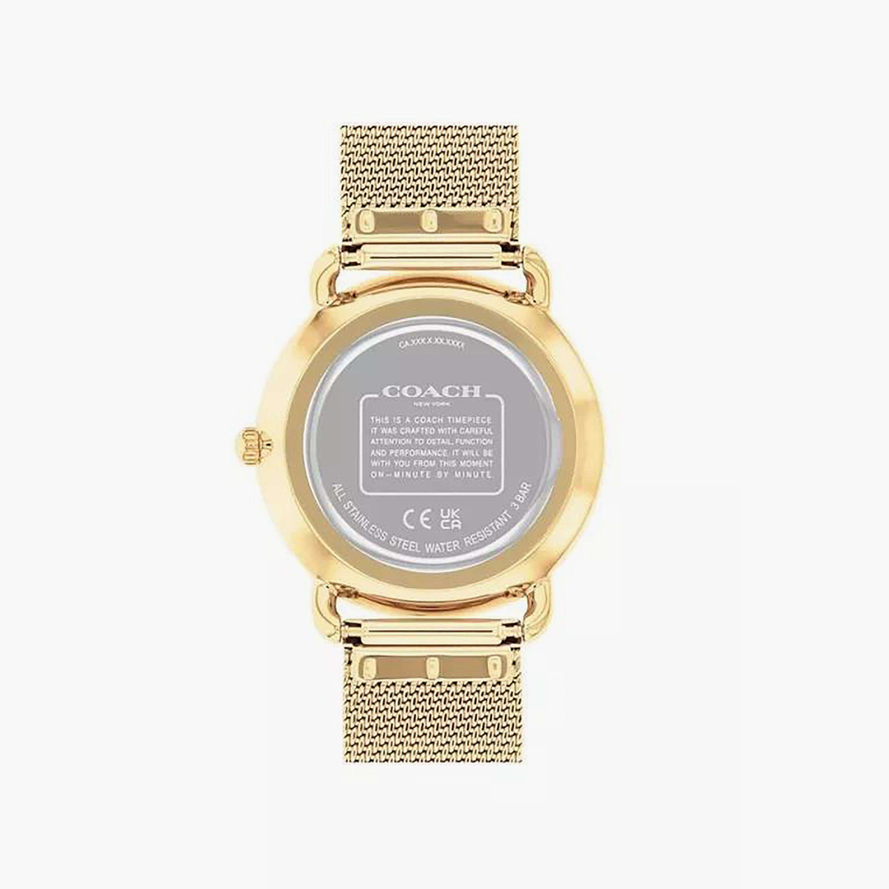 Coach Women's Gold Analog Stainless Steel Strap Watch | 14504208-women-watchesandjewellery-watches-image-3