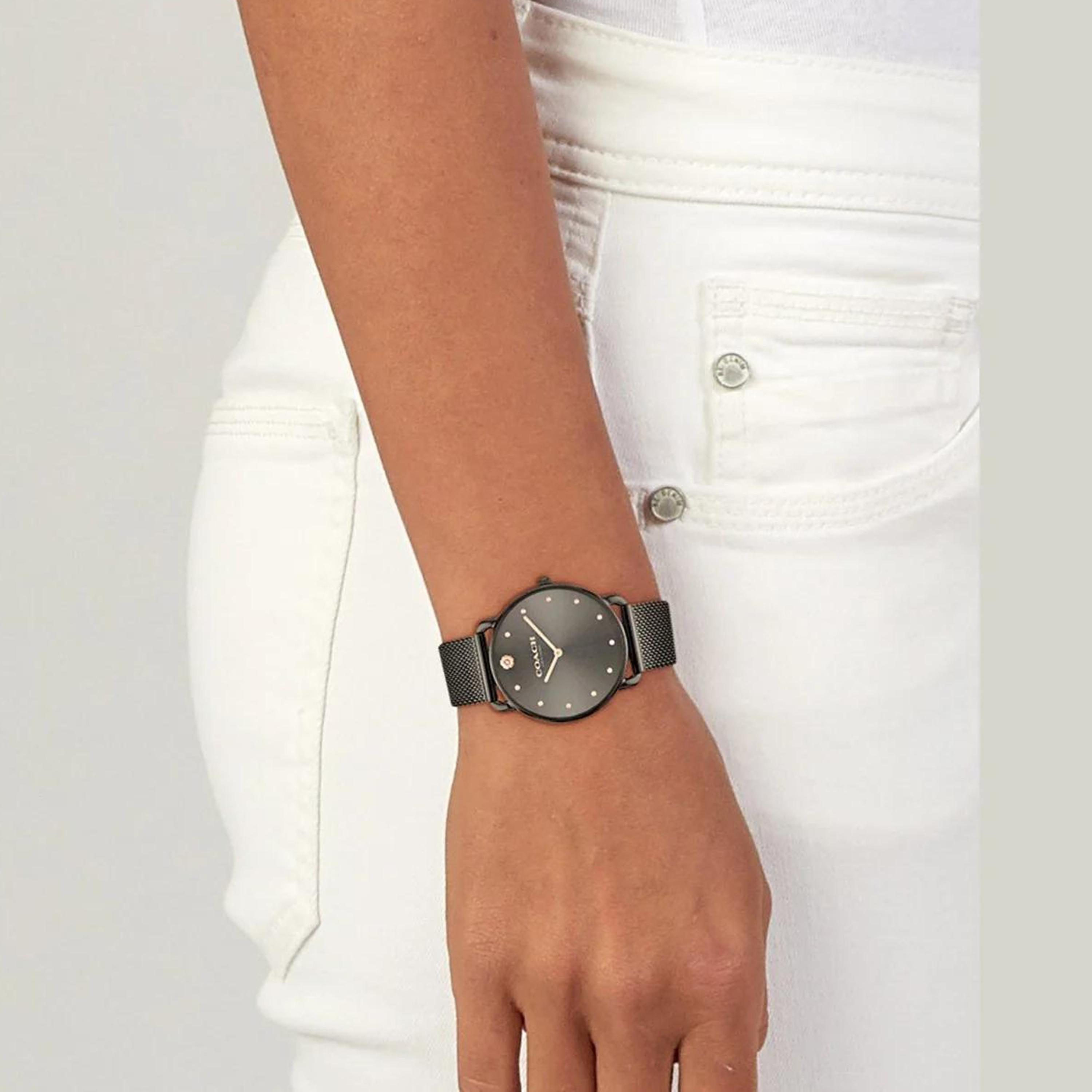 Coach Women's Black Analog Stainless Steel Strap Watch | 14504210-women-watchesandjewellery-watches-image-4