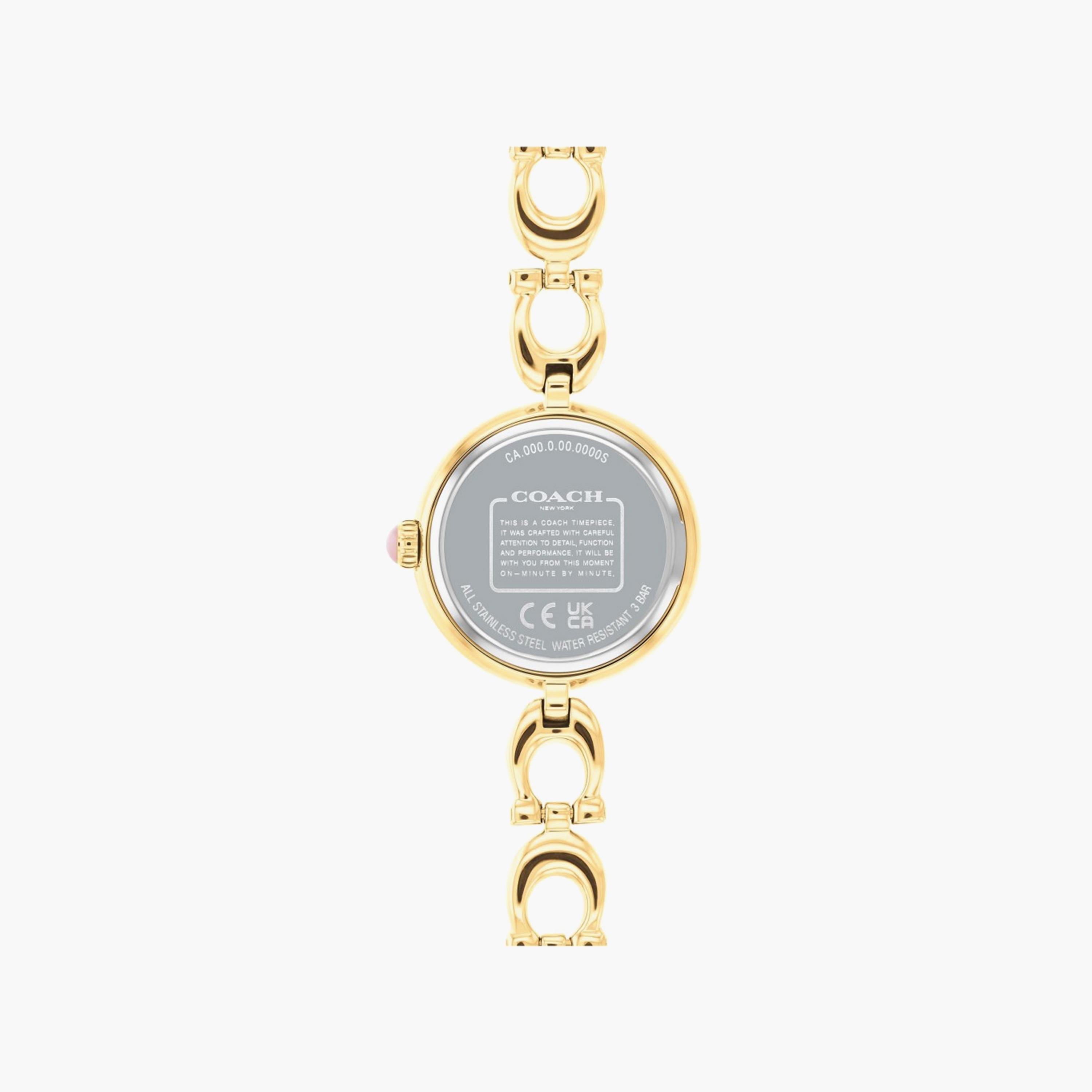 ساعة كوتش ذو انالوج للنساء بسوار ذهبي مع ستانلس ستيل | 14504220-women-watchesandjewellery-watches-image-3