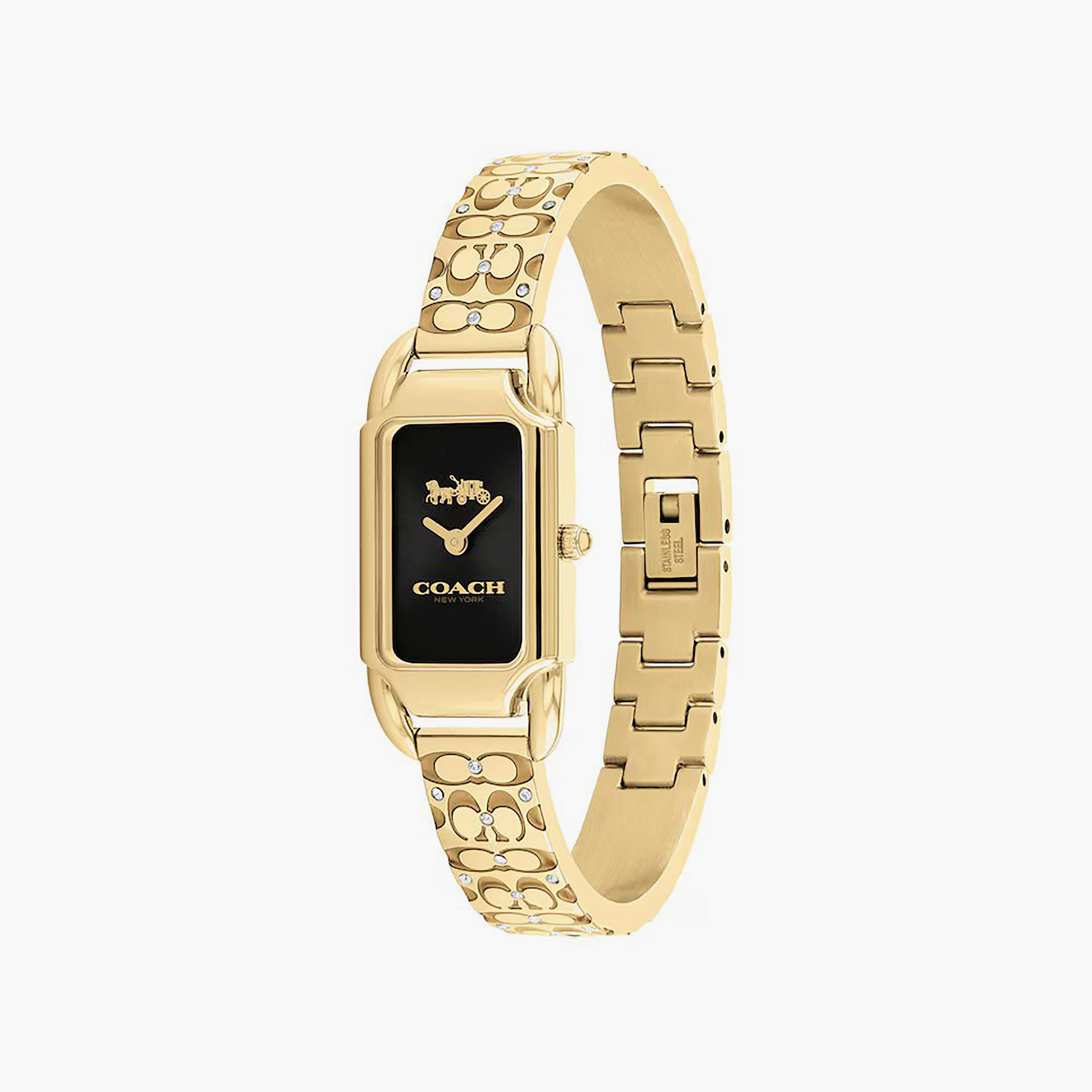 Coach Gold Analog Stainless Steel Strap Watch | 14504250-girls-accessories-watches-image-2
