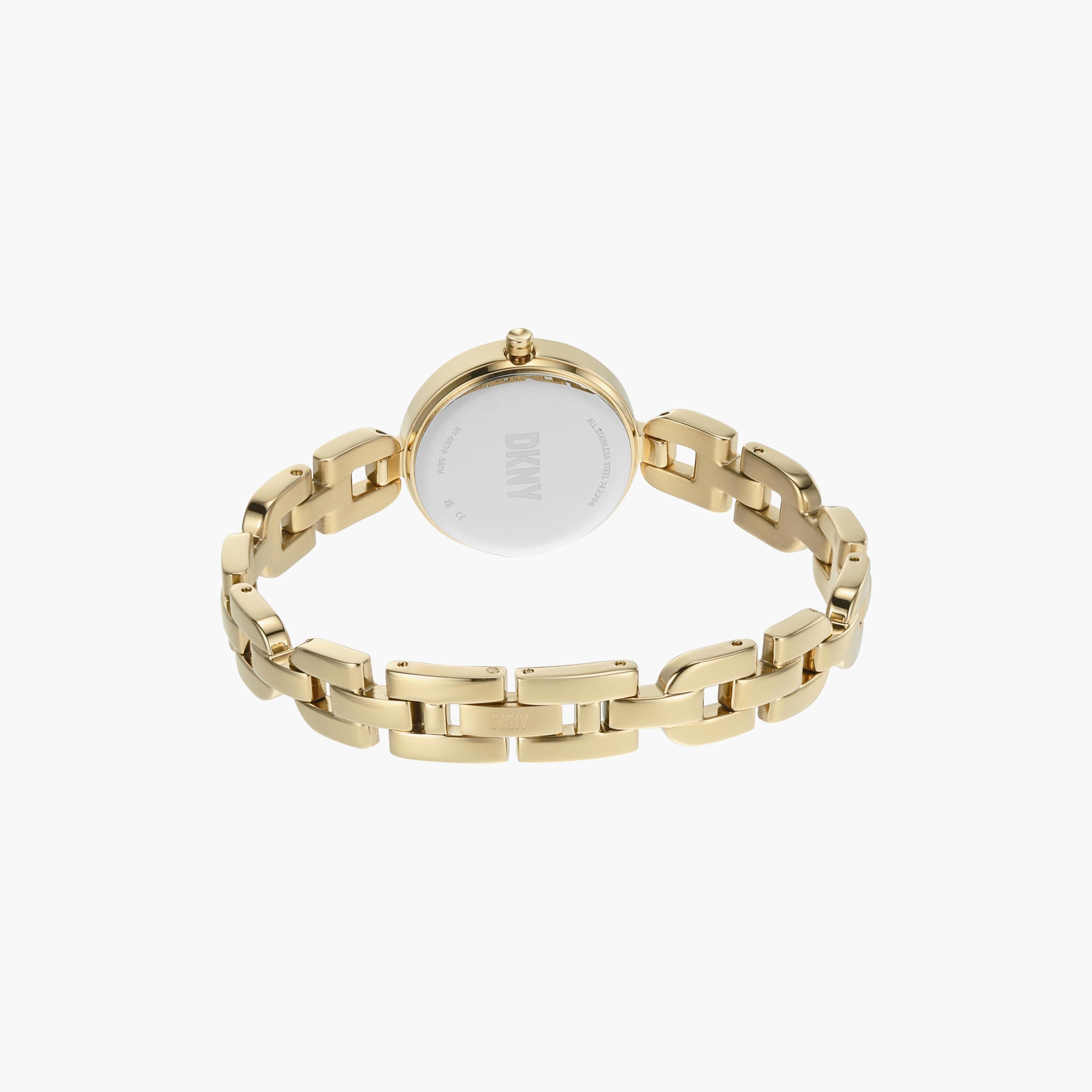 DKNY Gold Analog Stainless Steel Strap Watch | NY6638-girls-accessories-watches-image-3