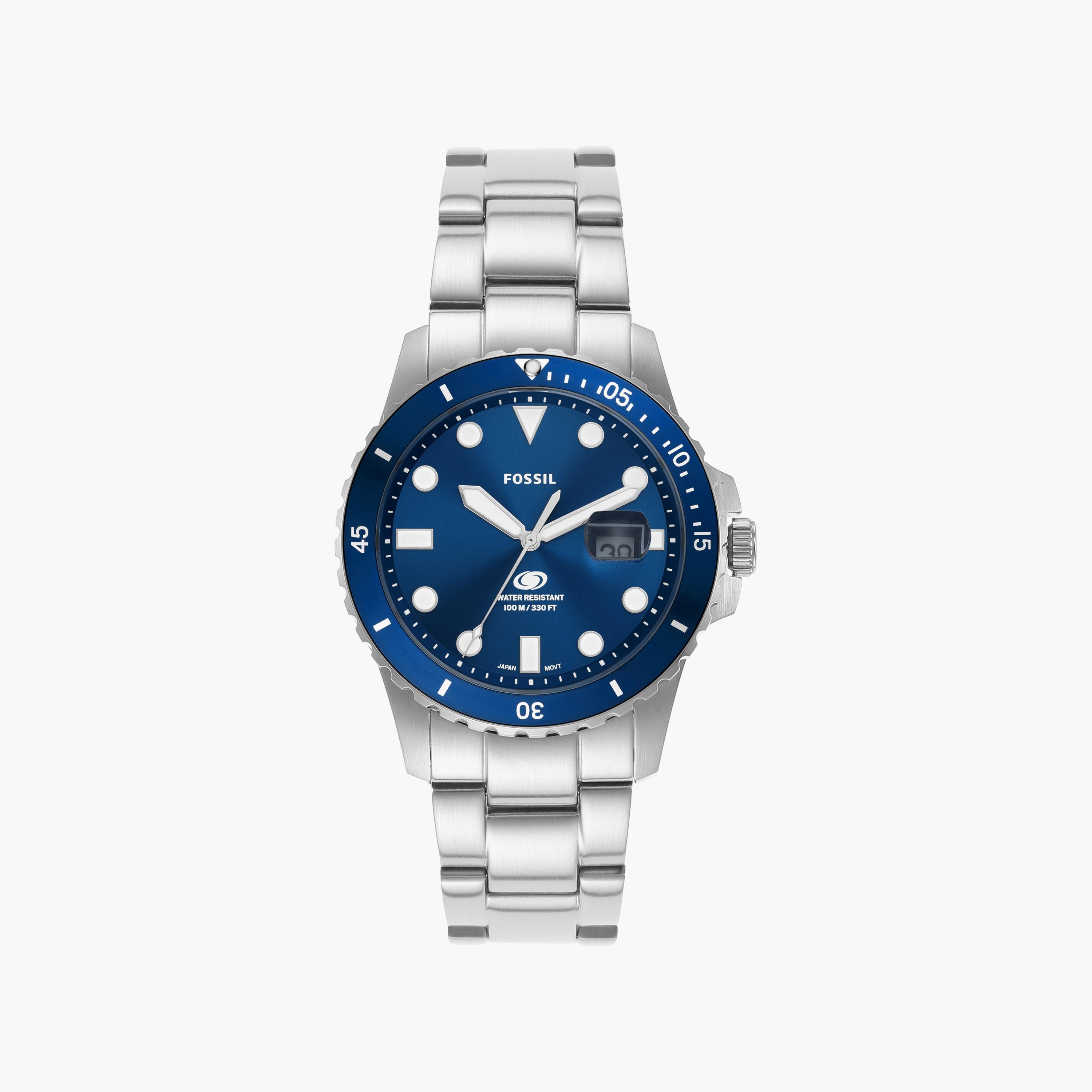 Fossil Men's 42 MM Silver Analog Stainless Steel Strap Watch | FS6029-men-watchesandjewellery-watches-image-1