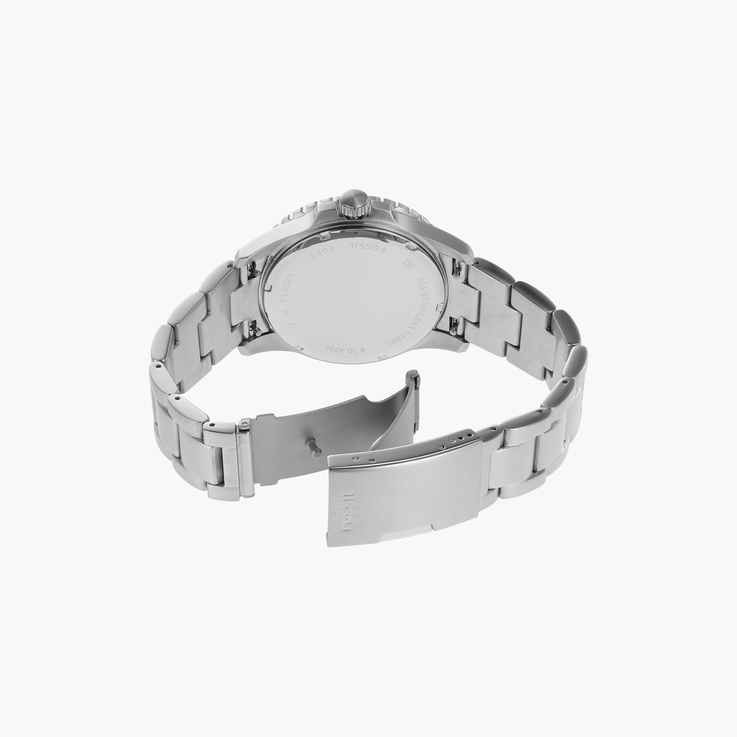 Fossil Men's 42 MM Silver Analog Stainless Steel Strap Watch | FS6029-men-watchesandjewellery-watches-image-3