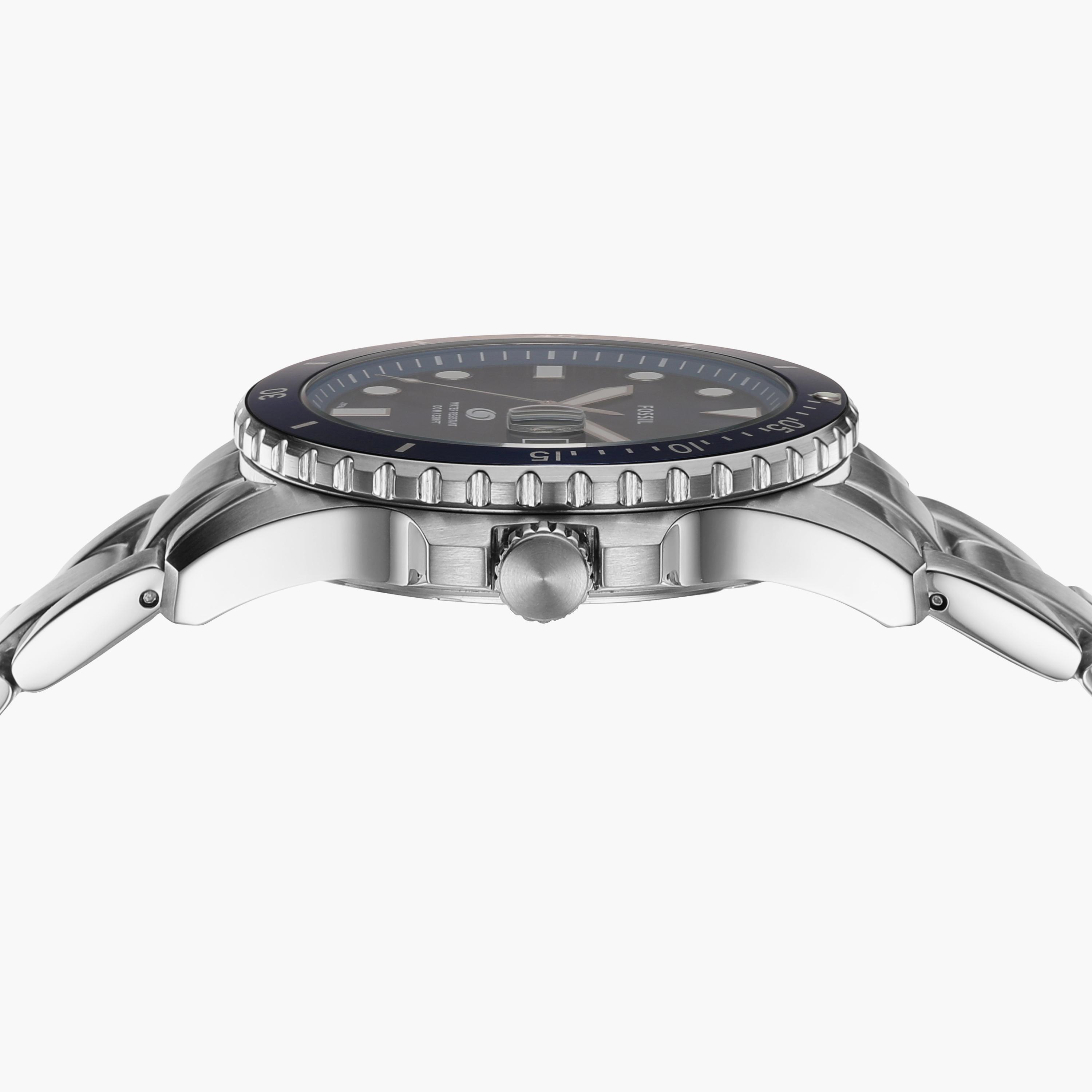 Fossil Men's 42 MM Silver Analog Stainless Steel Strap Watch | FS6029-men-watchesandjewellery-watches-image-4