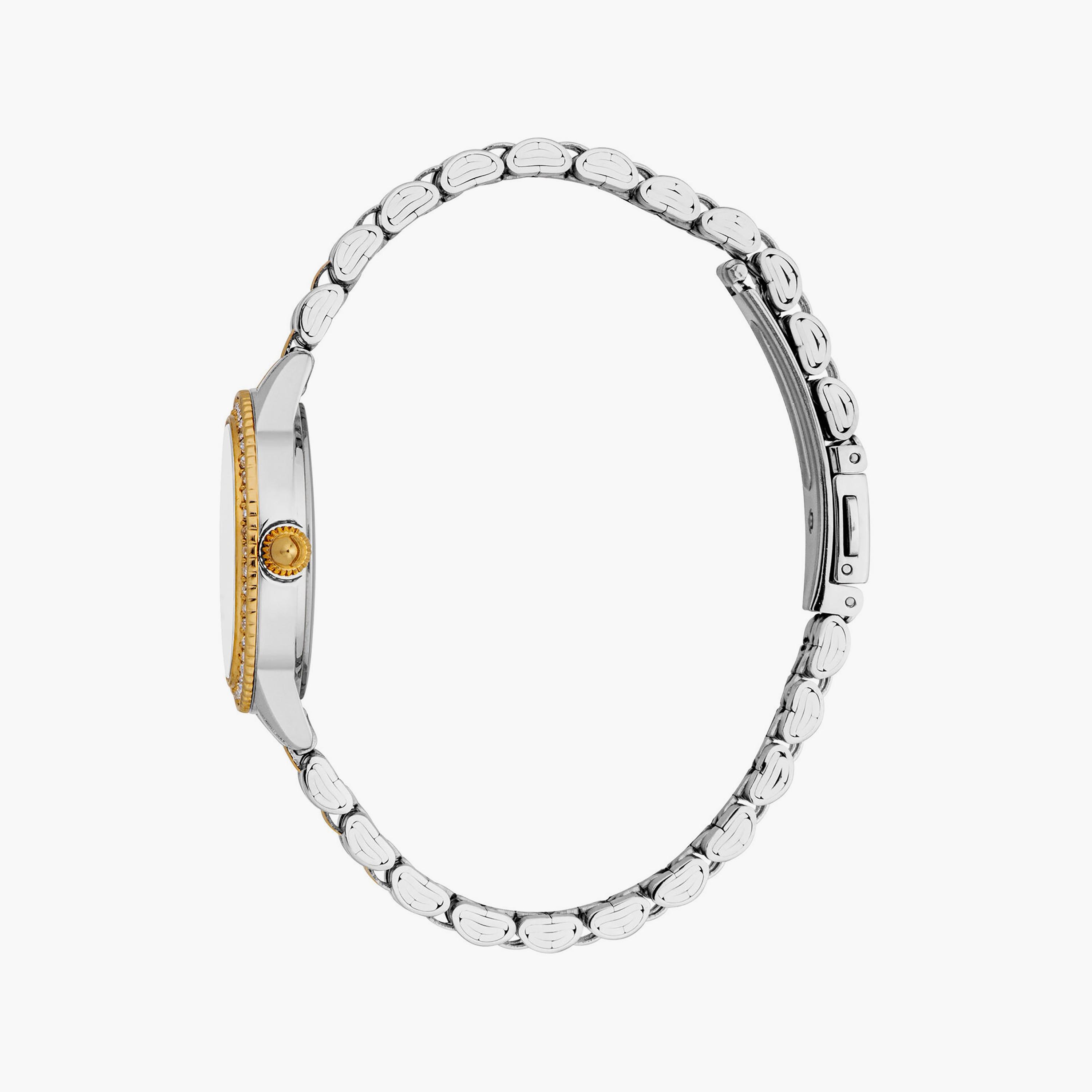 Just Cavalli 30 MM Silver & Gold Analog Stainless Steel Strap Watch | JC1L316M0095-girls-accessories-watches-image-2