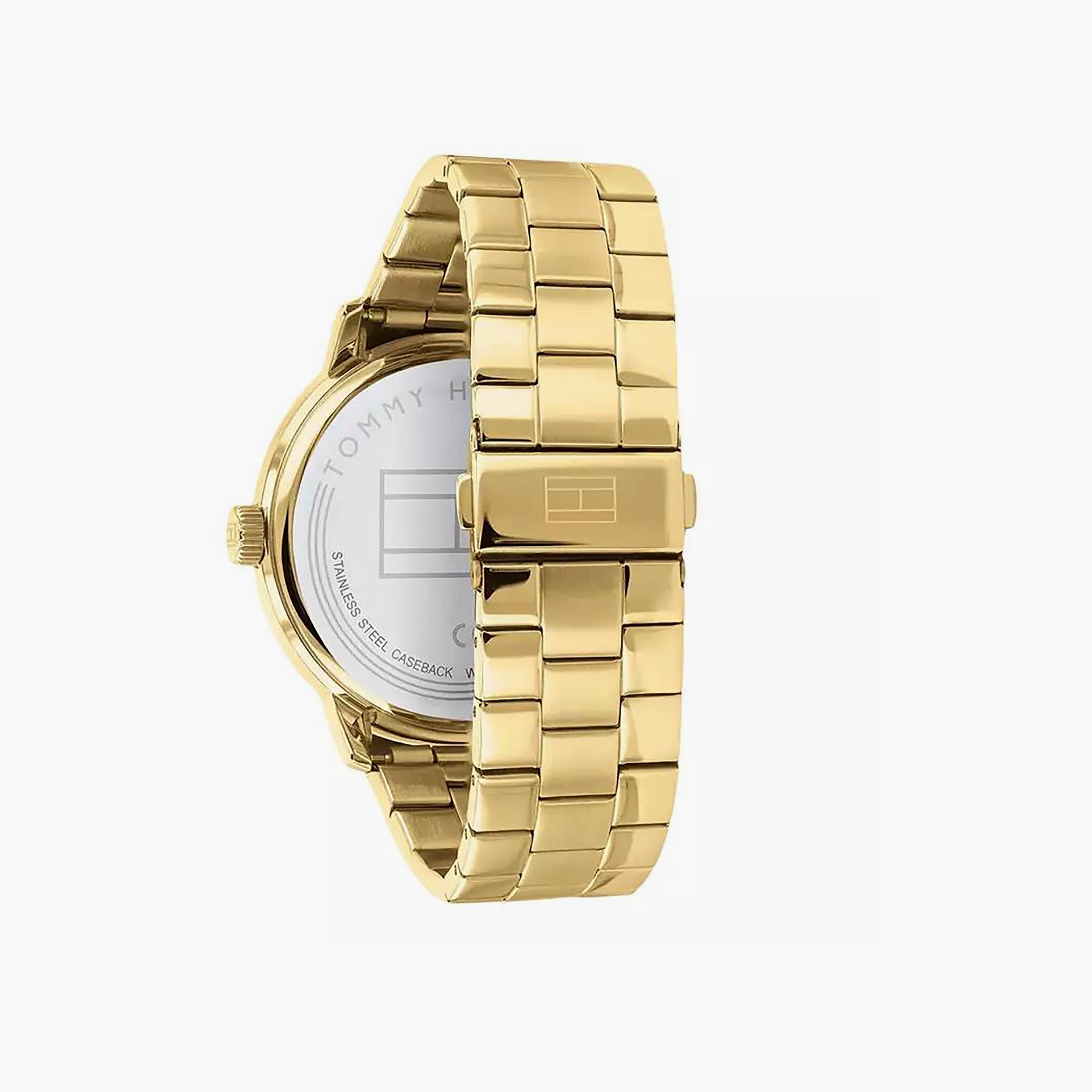 Tommy Hilfiger Men's 44 MM Gold Analog Stainless Steel Strap Watch | 1710454-men-watchesandjewellery-watches-image-3