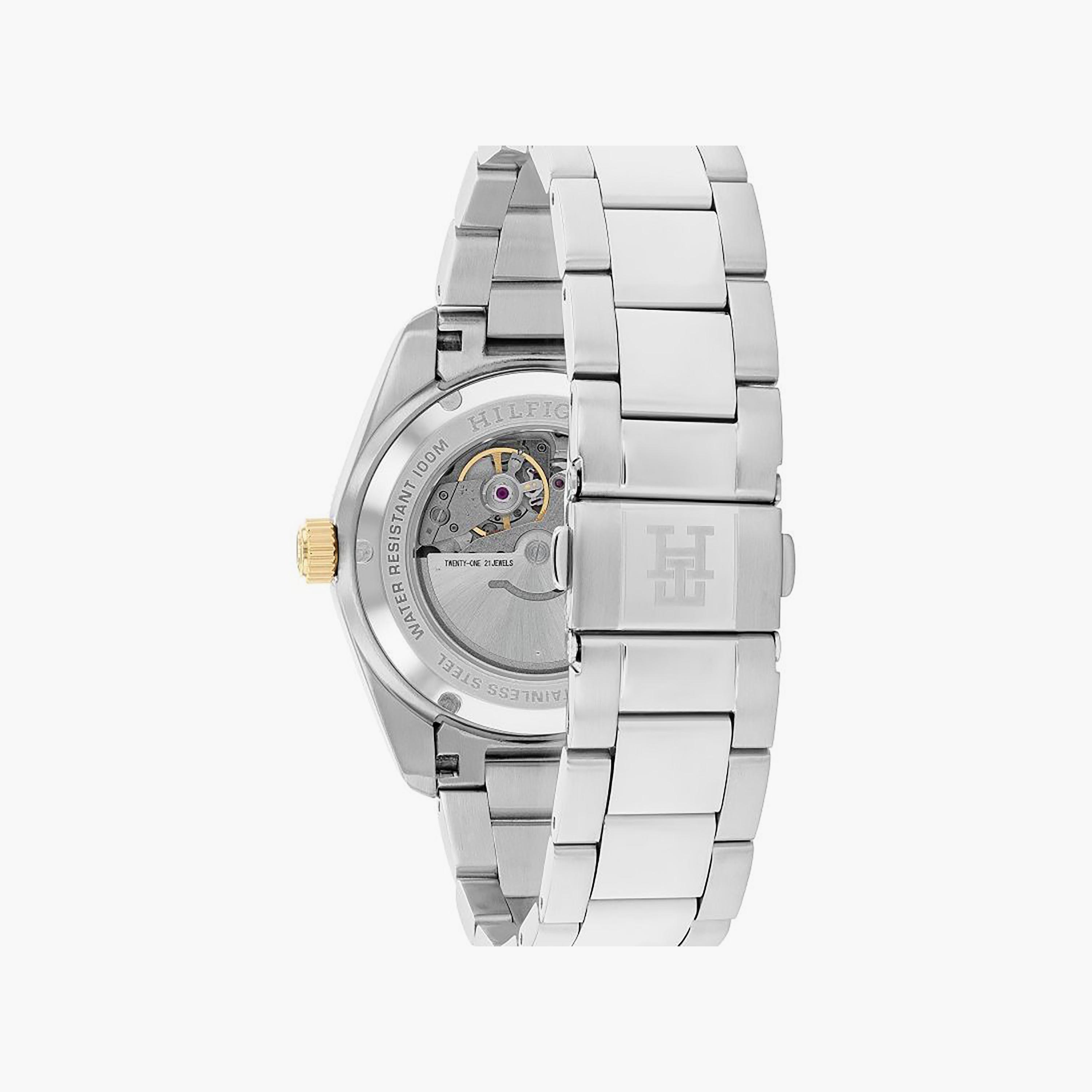 Tommy Hilfiger Men's 40 MM Silver Automatic Stainless Steel Strap Watch | 1710551-men-watchesandjewellery-watches-image-2