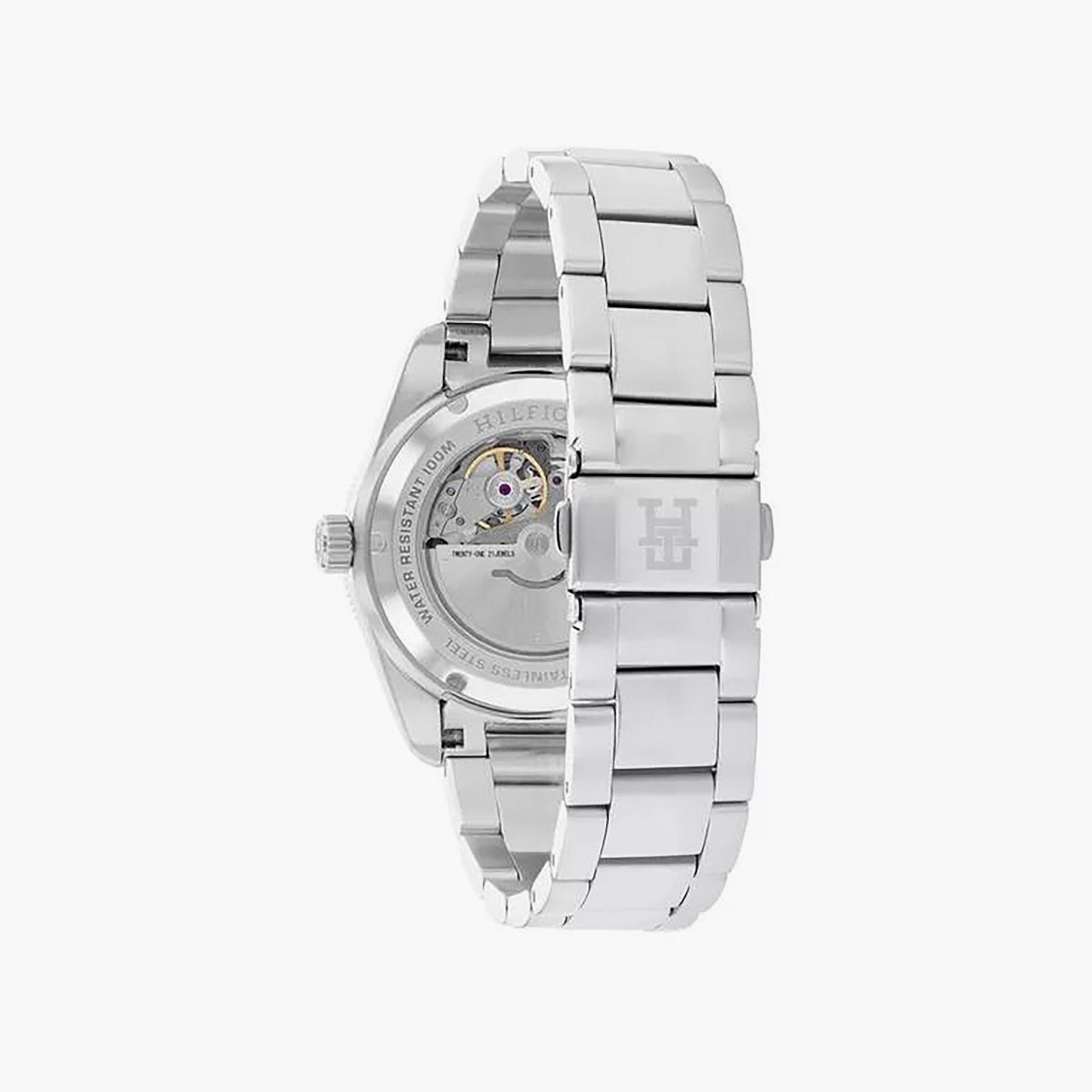 Tommy Hilfiger Men's 40 MM Silver Automatic Stainless Steel Strap Watch | 1710591-men-watchesandjewellery-watches-image-3