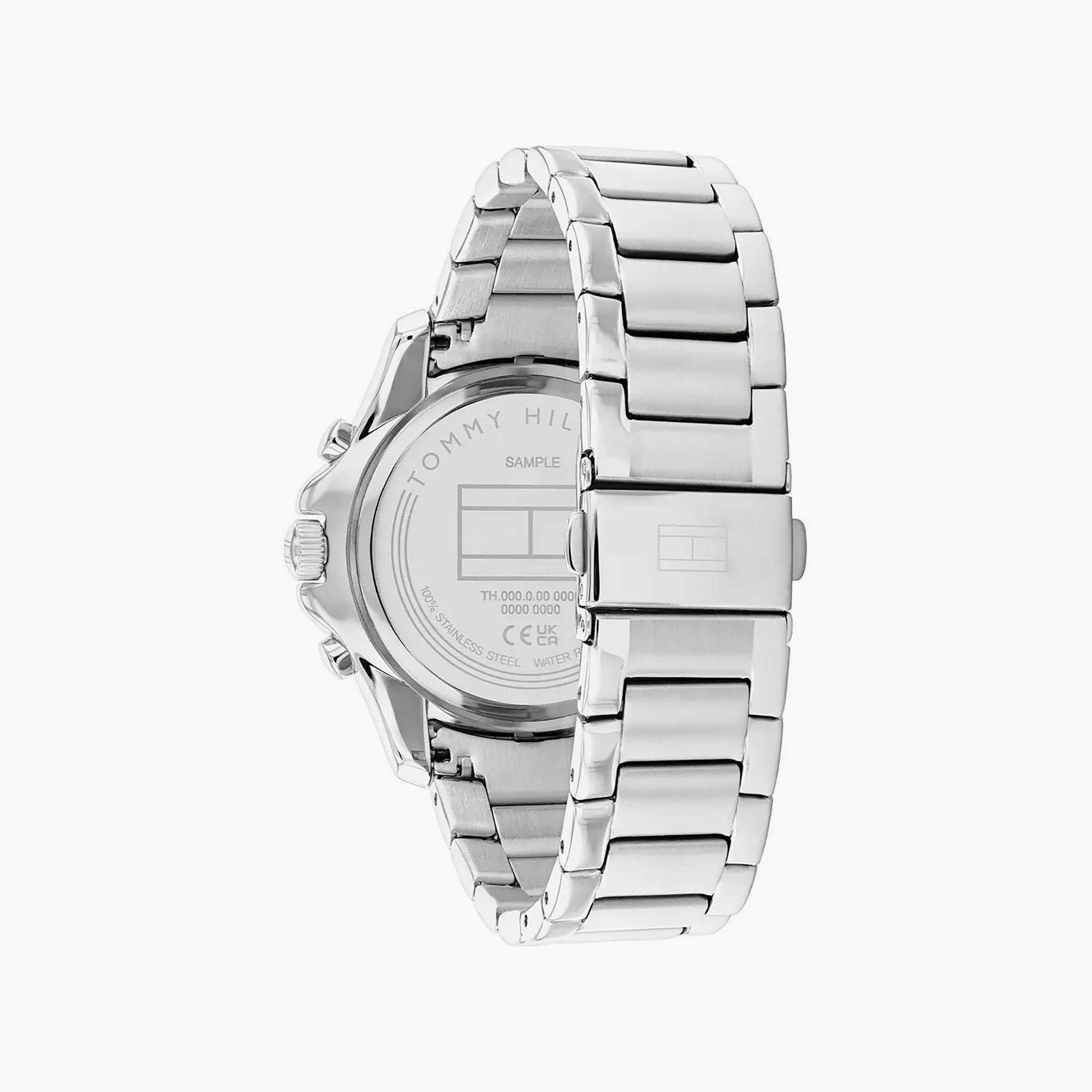 Tommy Hilfiger Women's 41 MM Silver Chronograph Stainless Steel Strap Watch | 1782569-women-watchesandjewellery-watches-image-3