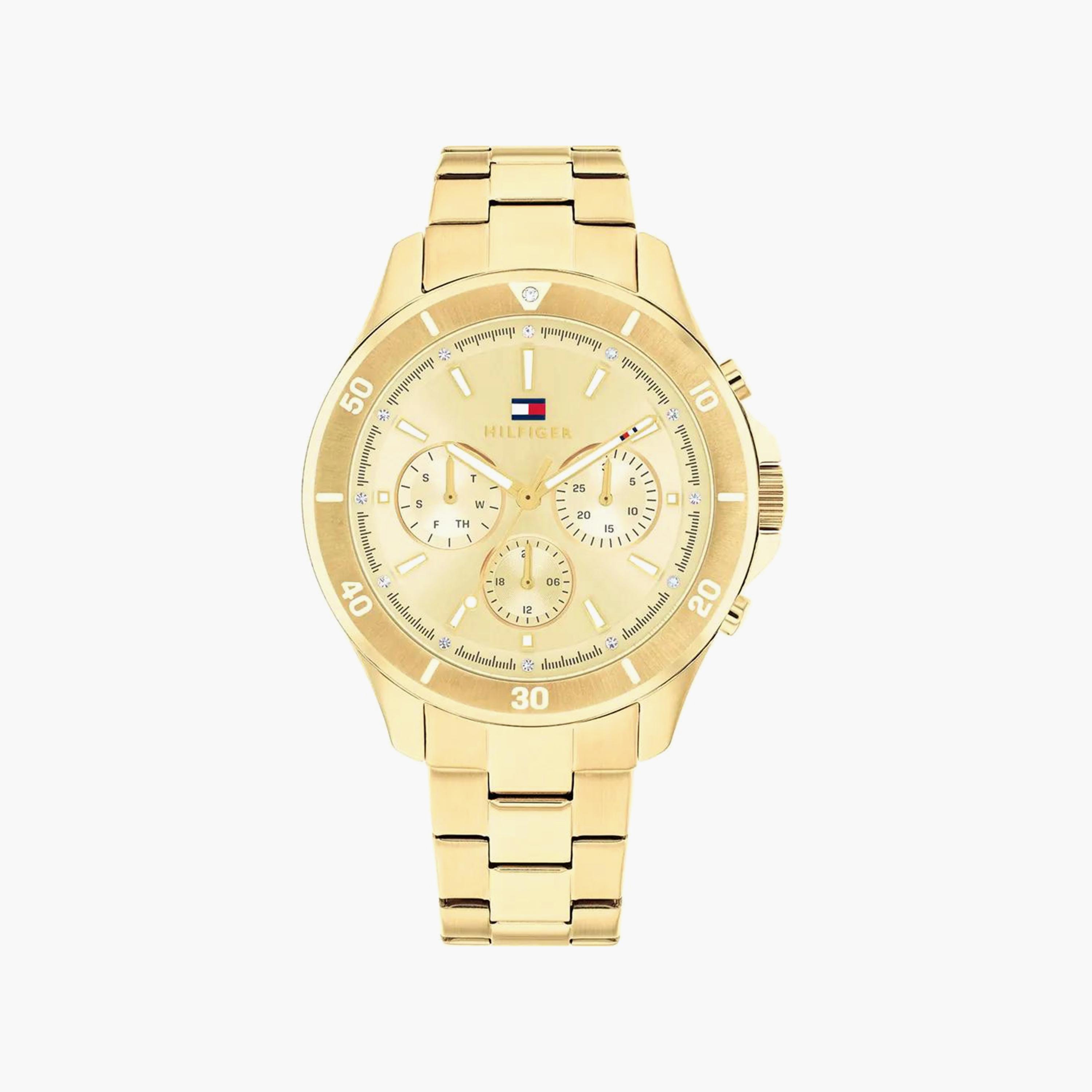 Tommy Hilfiger Women's 38 MM Gold Chronograph Stainless Steel Strap Watch | 1782640-women-watchesandjewellery-watches-image-1