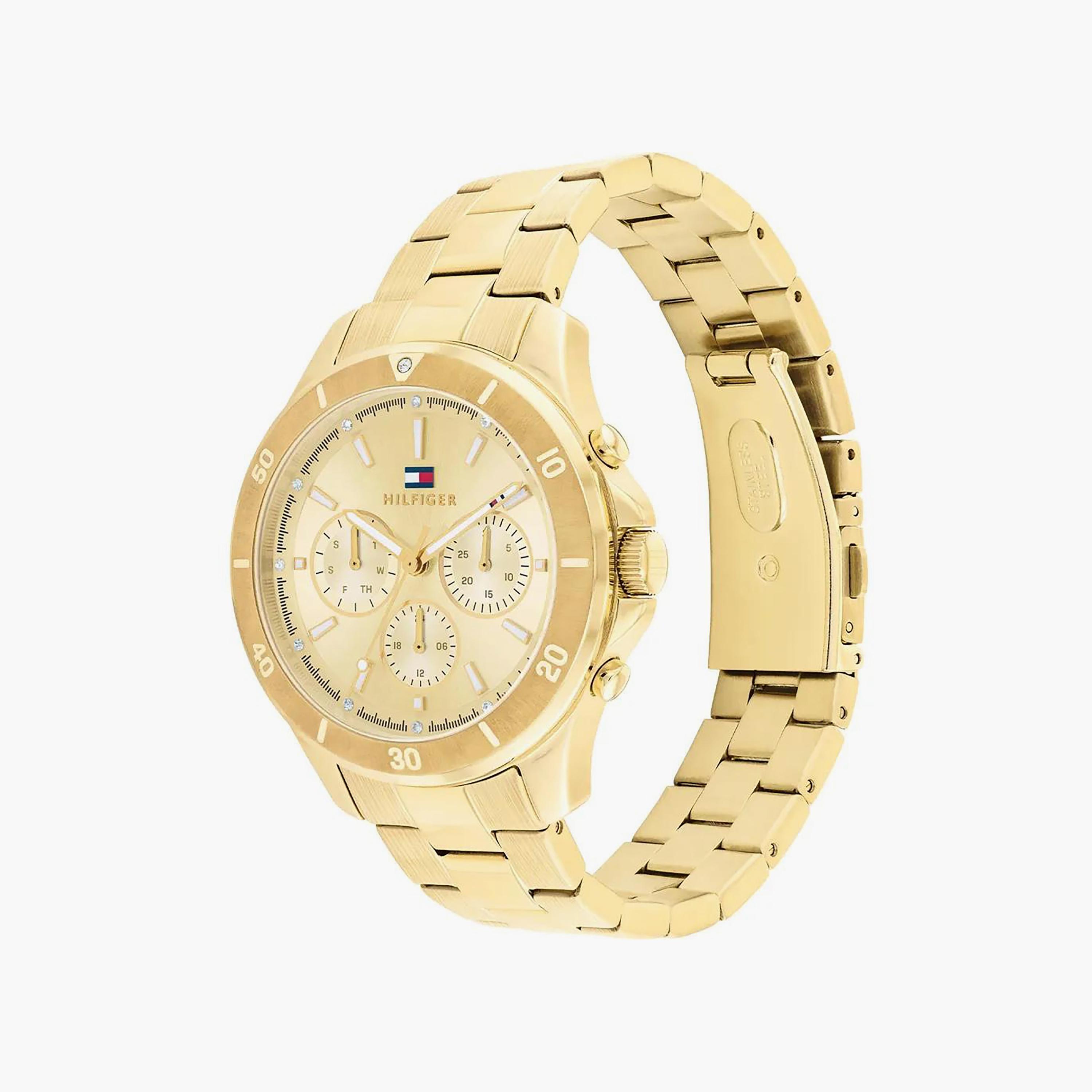 Tommy Hilfiger Women's 38 MM Gold Chronograph Stainless Steel Strap Watch | 1782640-women-watchesandjewellery-watches-image-2