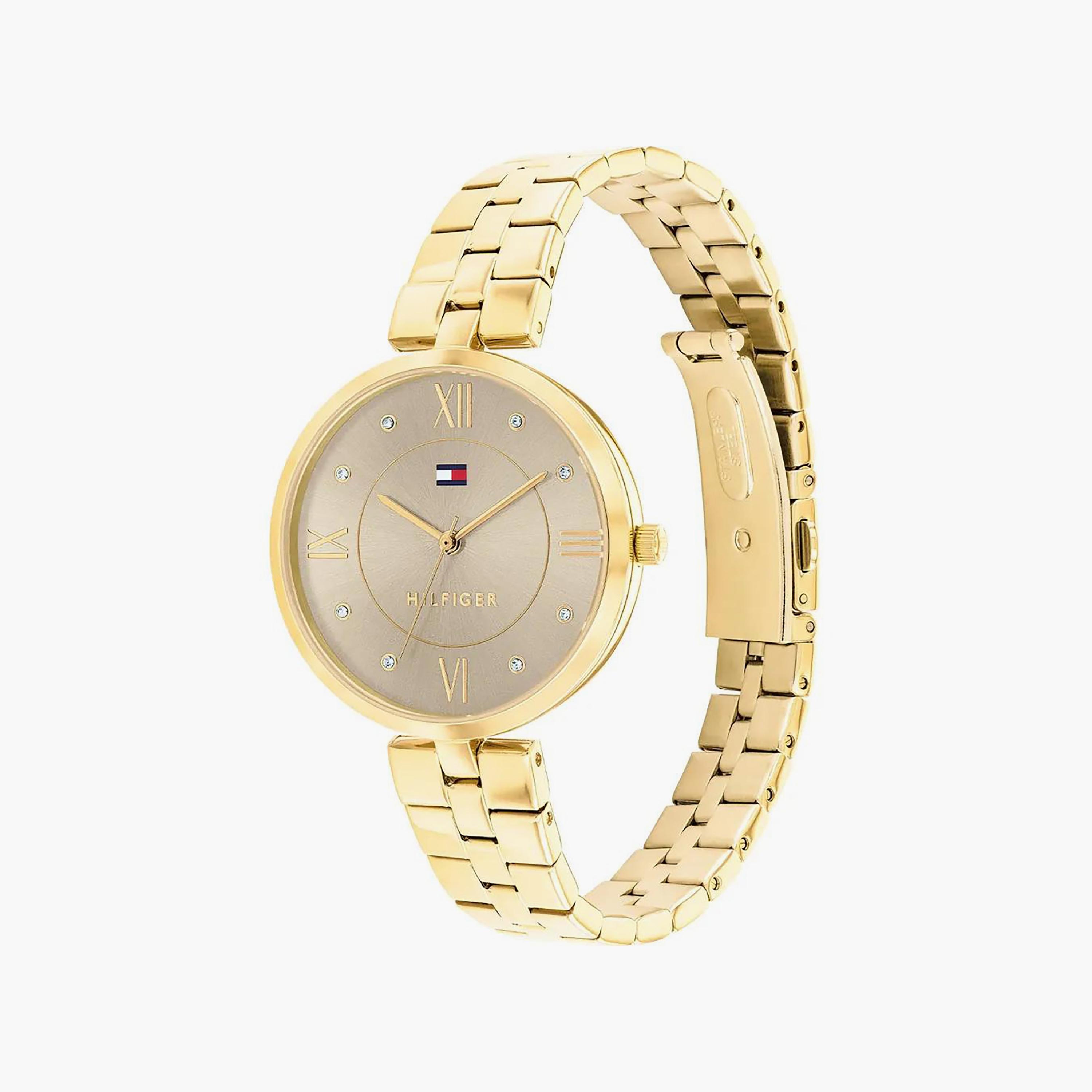 Tommy Hilfiger Women's 34 MM Gold Analog Stainless Steel Strap Watch | 1782685-women-watchesandjewellery-watches-image-2