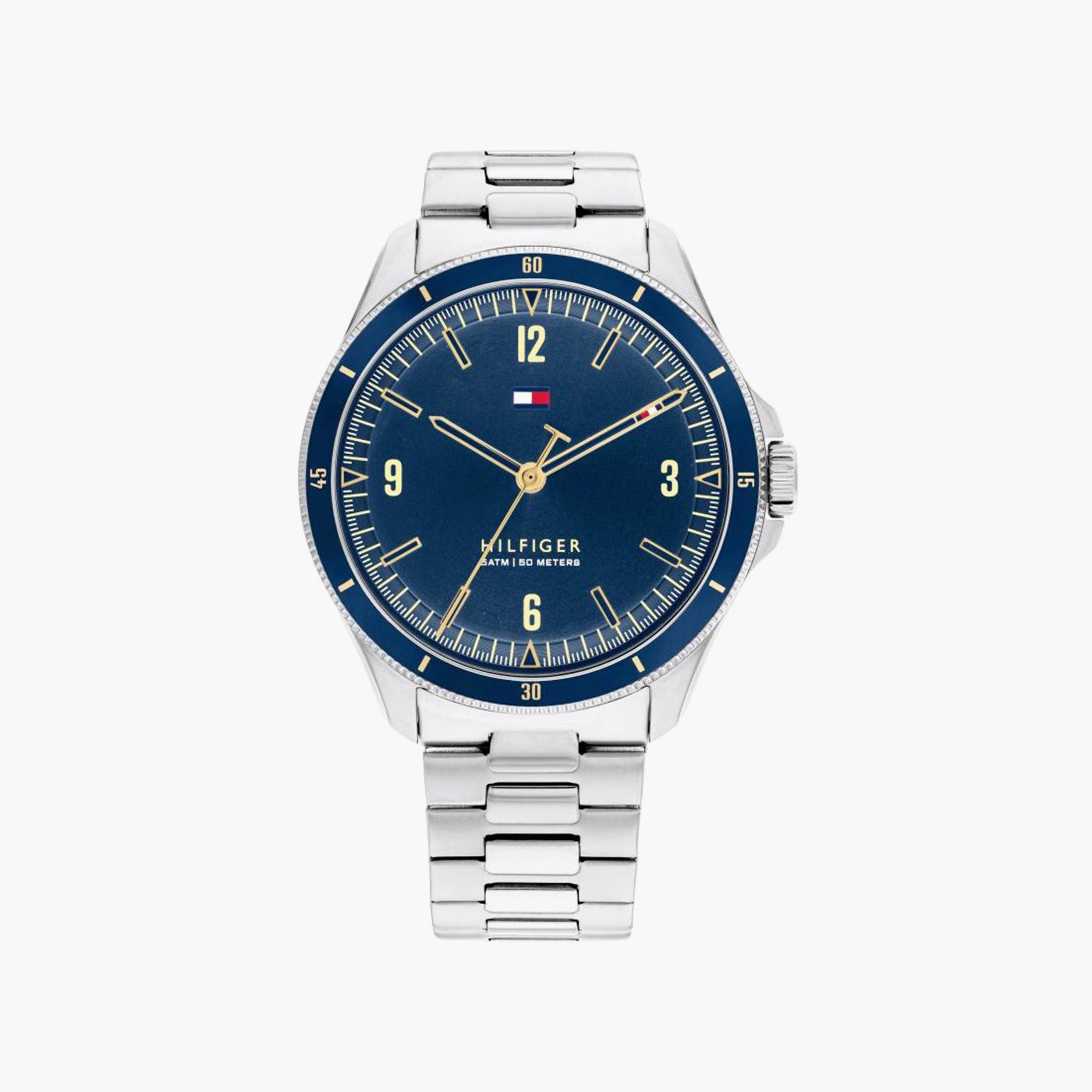 Tommy Hilfiger Men's 43 MM Silver Analog Stainless Steel Strap Watch | 1791902-men-watchesandjewellery-watches-image-1