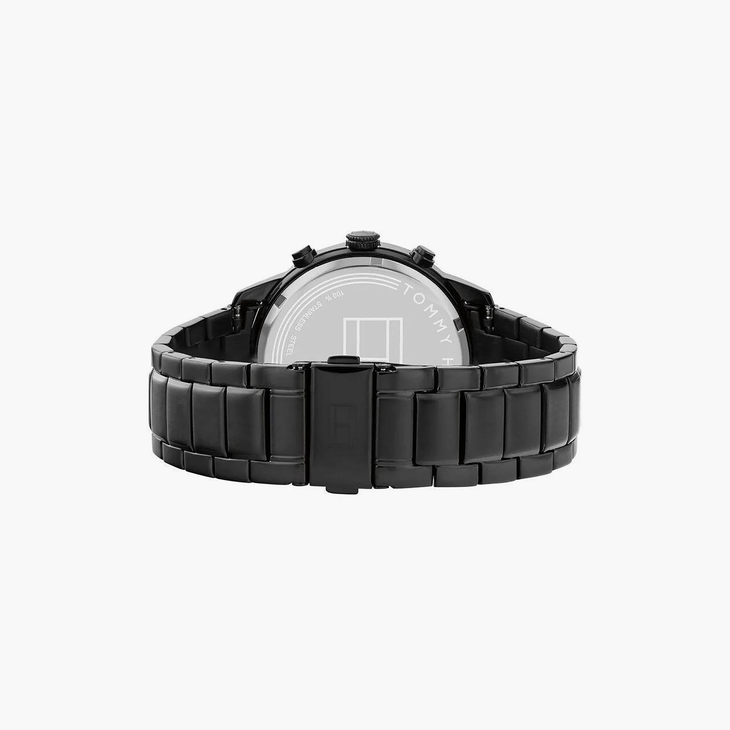 ساعة كرونوغراف سوداء بسوار ستانلس ستيل مع 44 مم من تومي هيلفيغر للرجال | 1791951-men-watchesandjewellery-watches-image-3