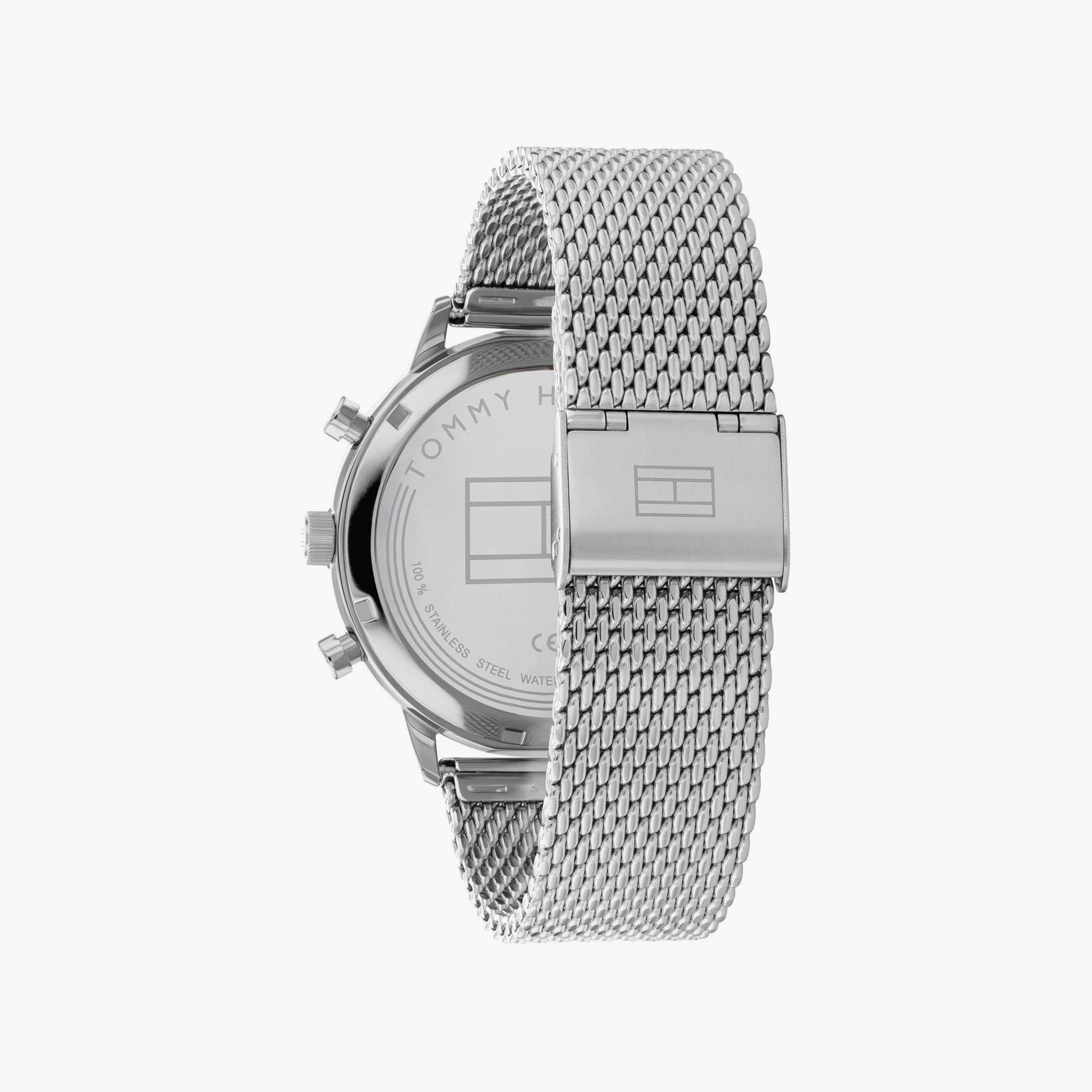 Tommy Hilfiger Men's 44 MM Silver Chronograph Stainless Steel Strap Watch | 1792078-men-watchesandjewellery-watches-image-3