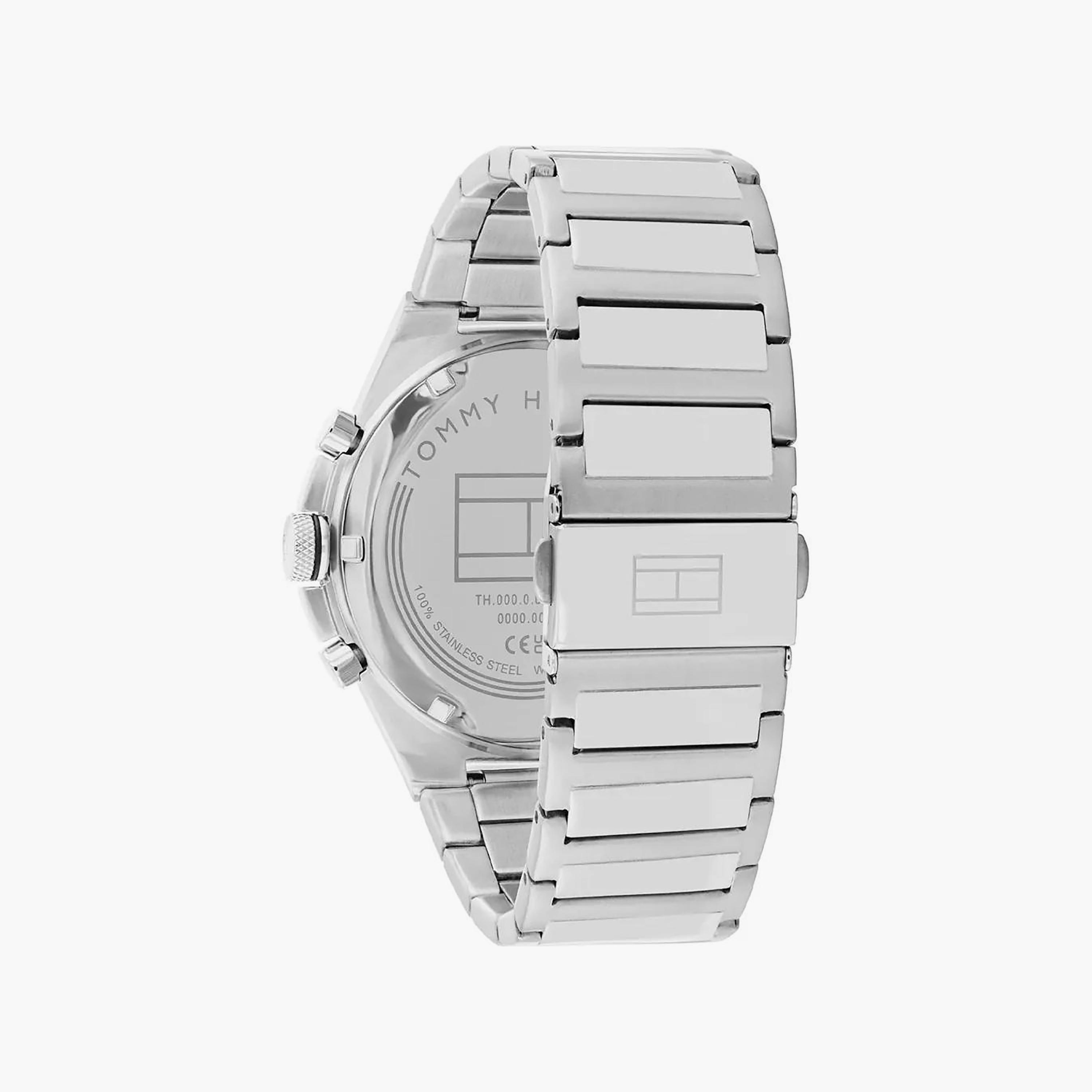 Tommy Hilfiger Men's 46 MM Silver Chronograph Stainless Steel Strap Watch | 1792088-men-watchesandjewellery-watches-image-3