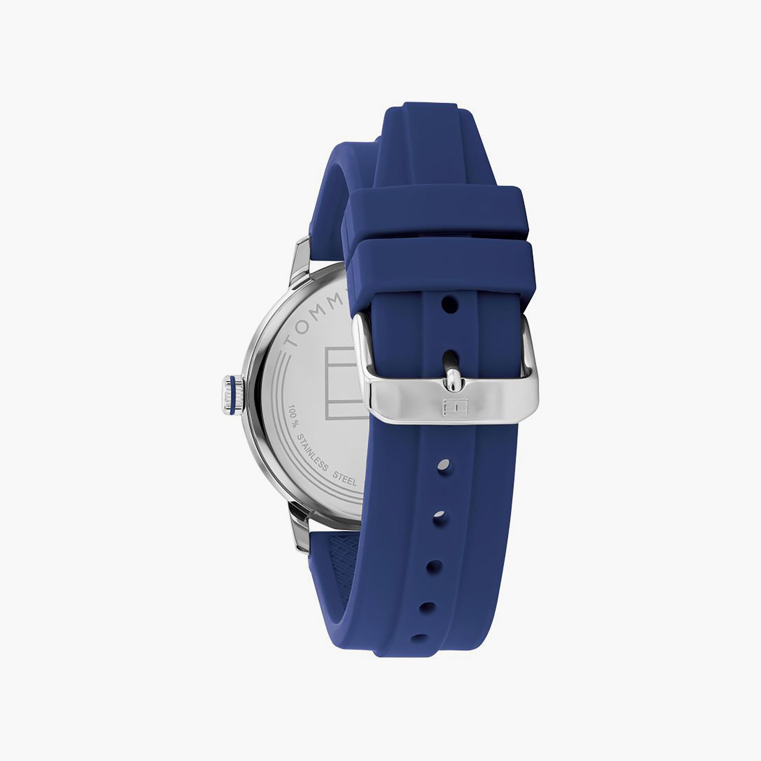 Tommy Hilfiger Men's 44 MM Blue Analog Silicone Strap Watch with Bracelet | 2770141-men-watchesandjewellery-watches-image-4