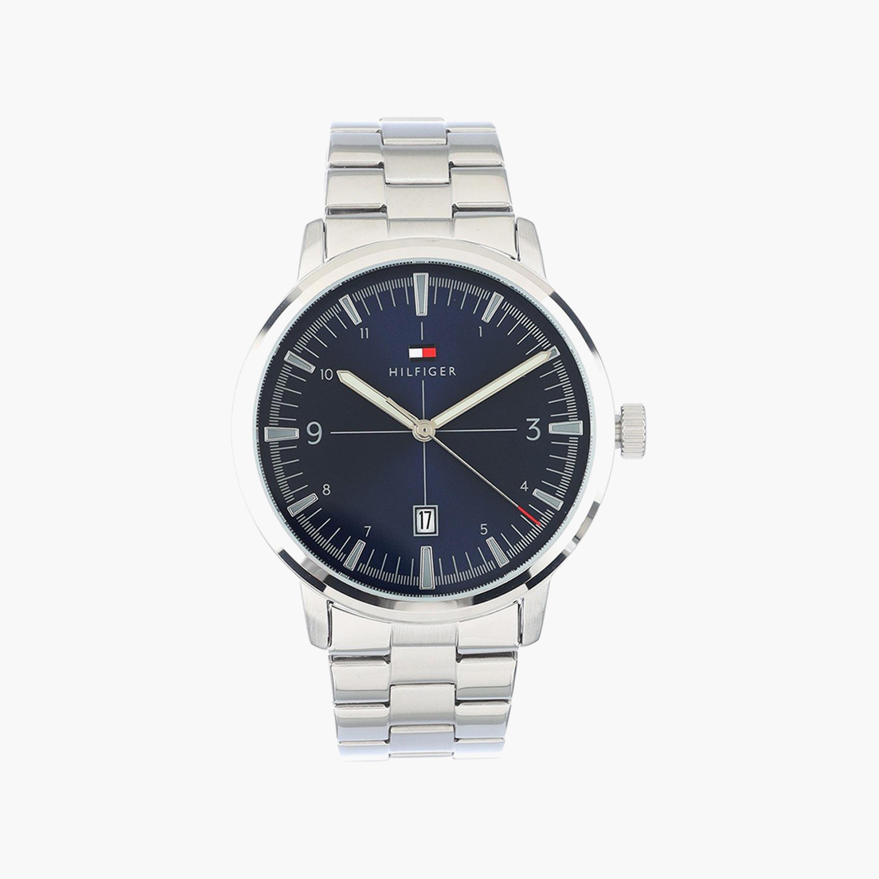 Tommy Hilfiger Men's 44 MM Silver Analog Stainless Steel Strap Watch with Bracelet | 2770149-men-watchesandjewellery-watches-image-2