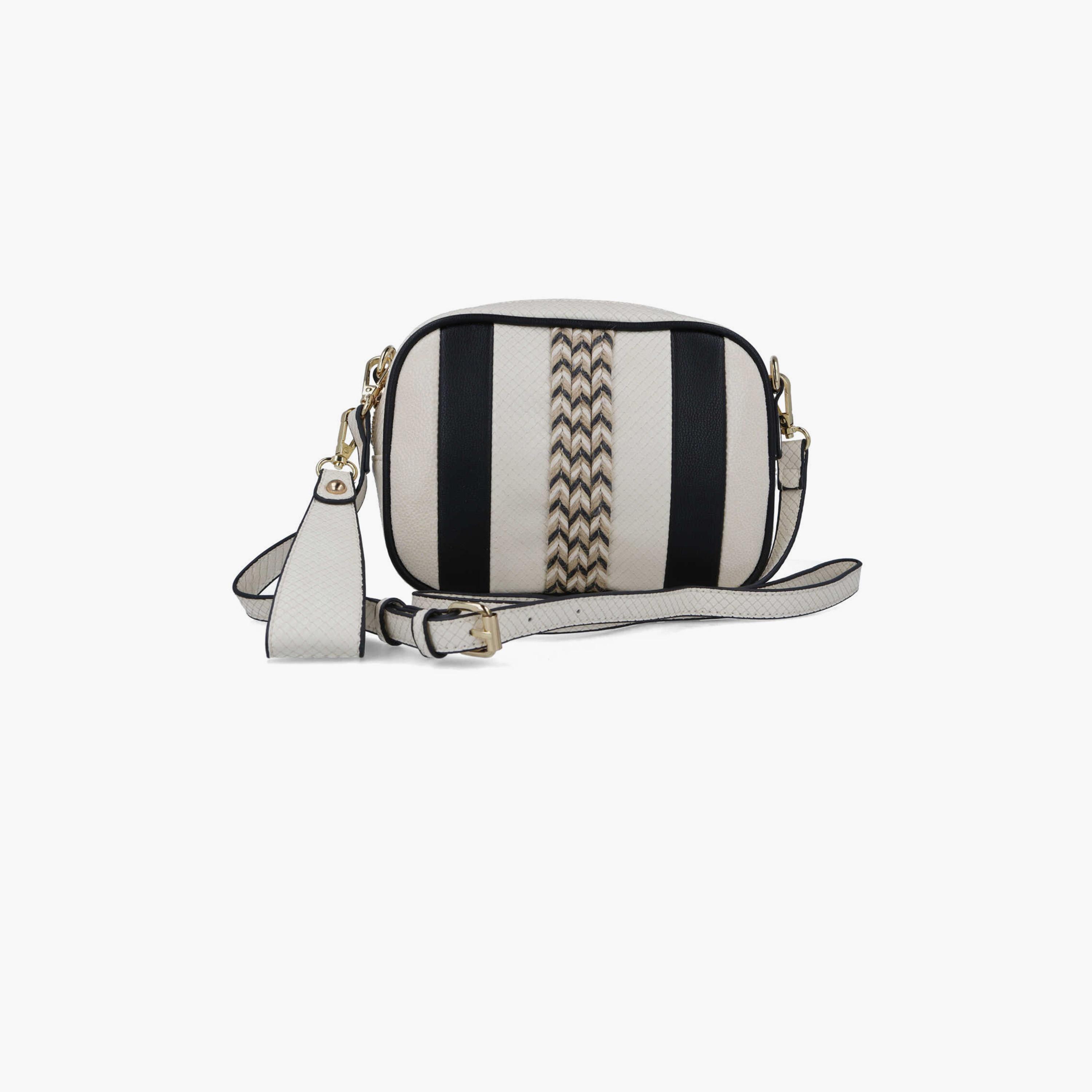Menbur Color Block Crossbody Bag With Adjustable Strap In Black-women-bagsandwallets-handbags-image-1
