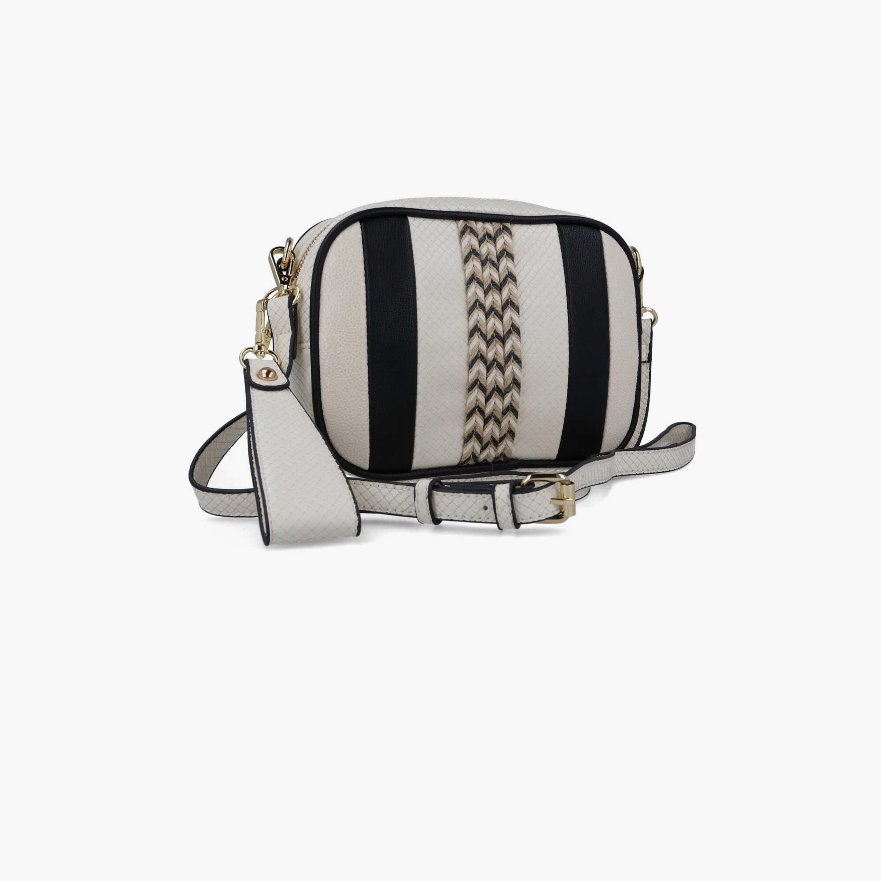 Menbur Color Block Crossbody Bag With Adjustable Strap In Black-women-bagsandwallets-handbags-image-2