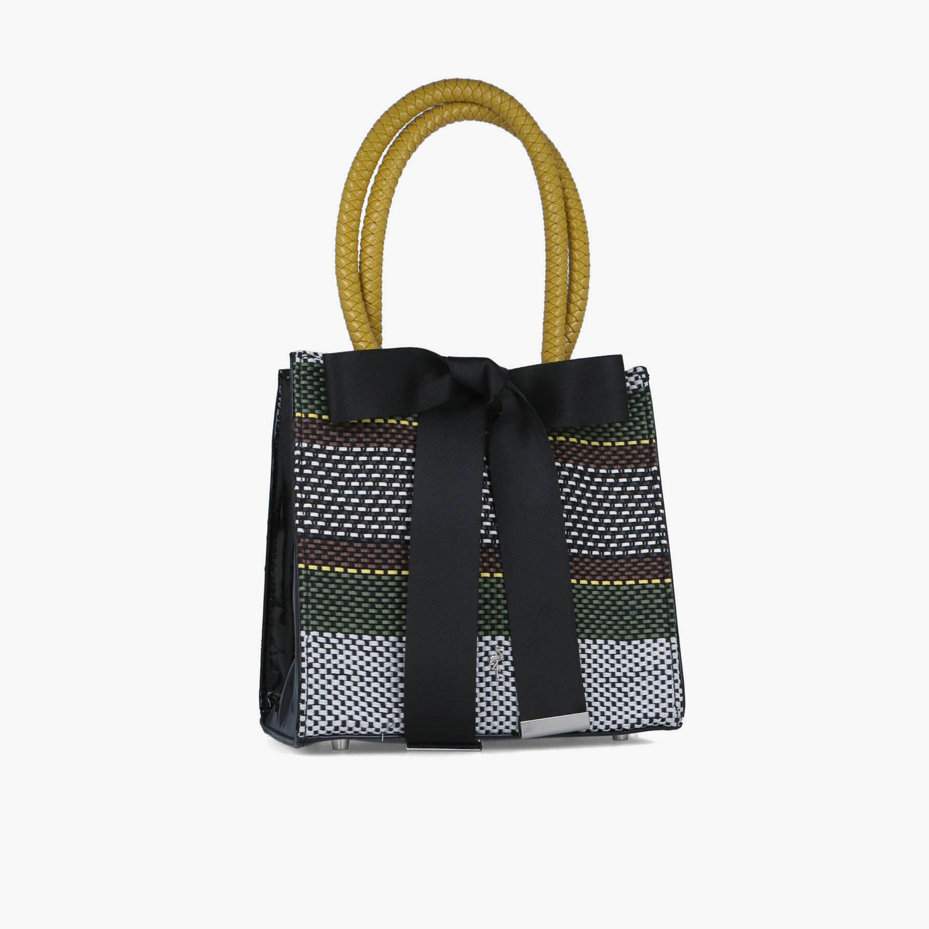 Menbur Textured Tote Bag With Ribbon In Multicolour-women-bagsandwallets-handbags-image-2