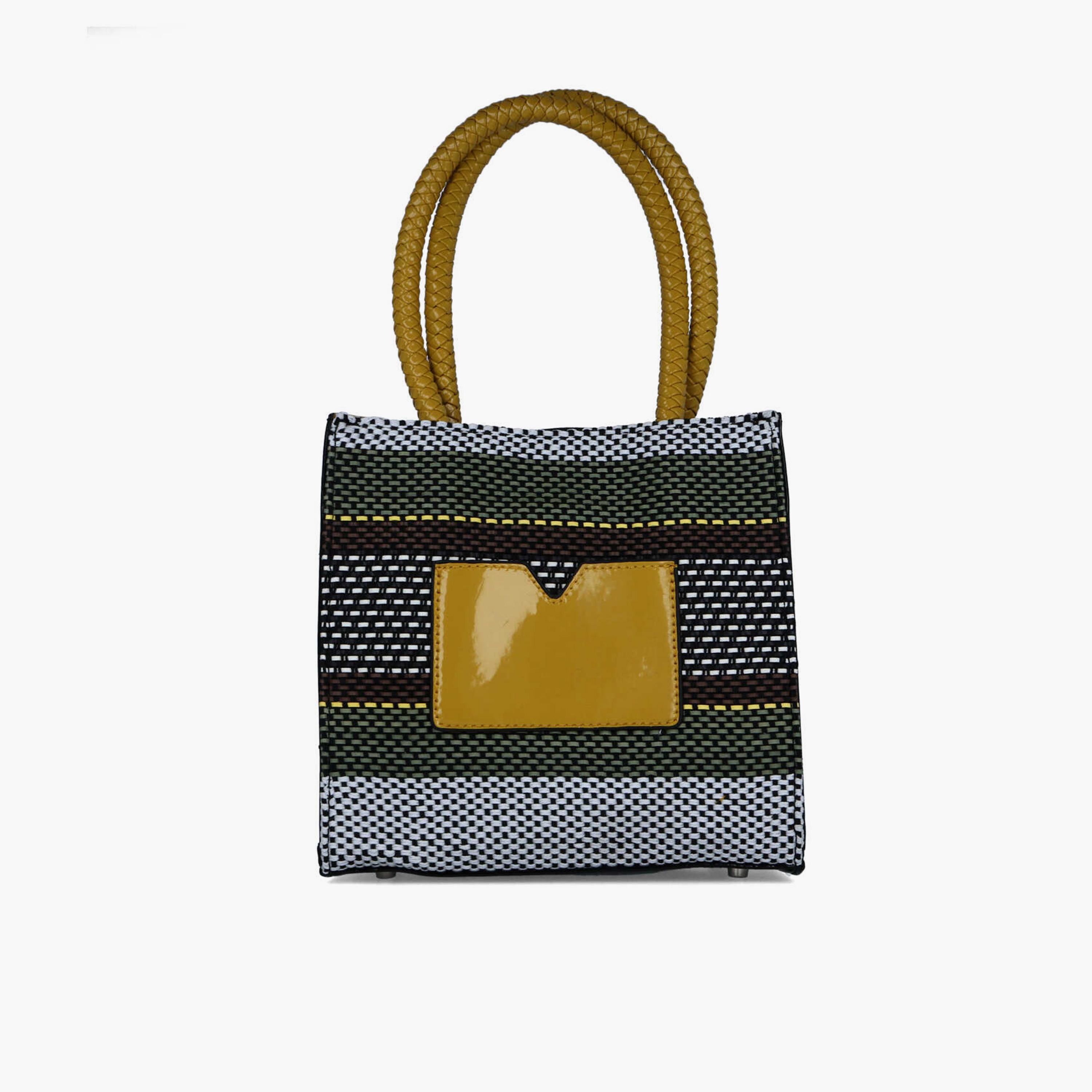 Menbur Textured Tote Bag With Ribbon In Multicolour-women-bagsandwallets-handbags-image-3