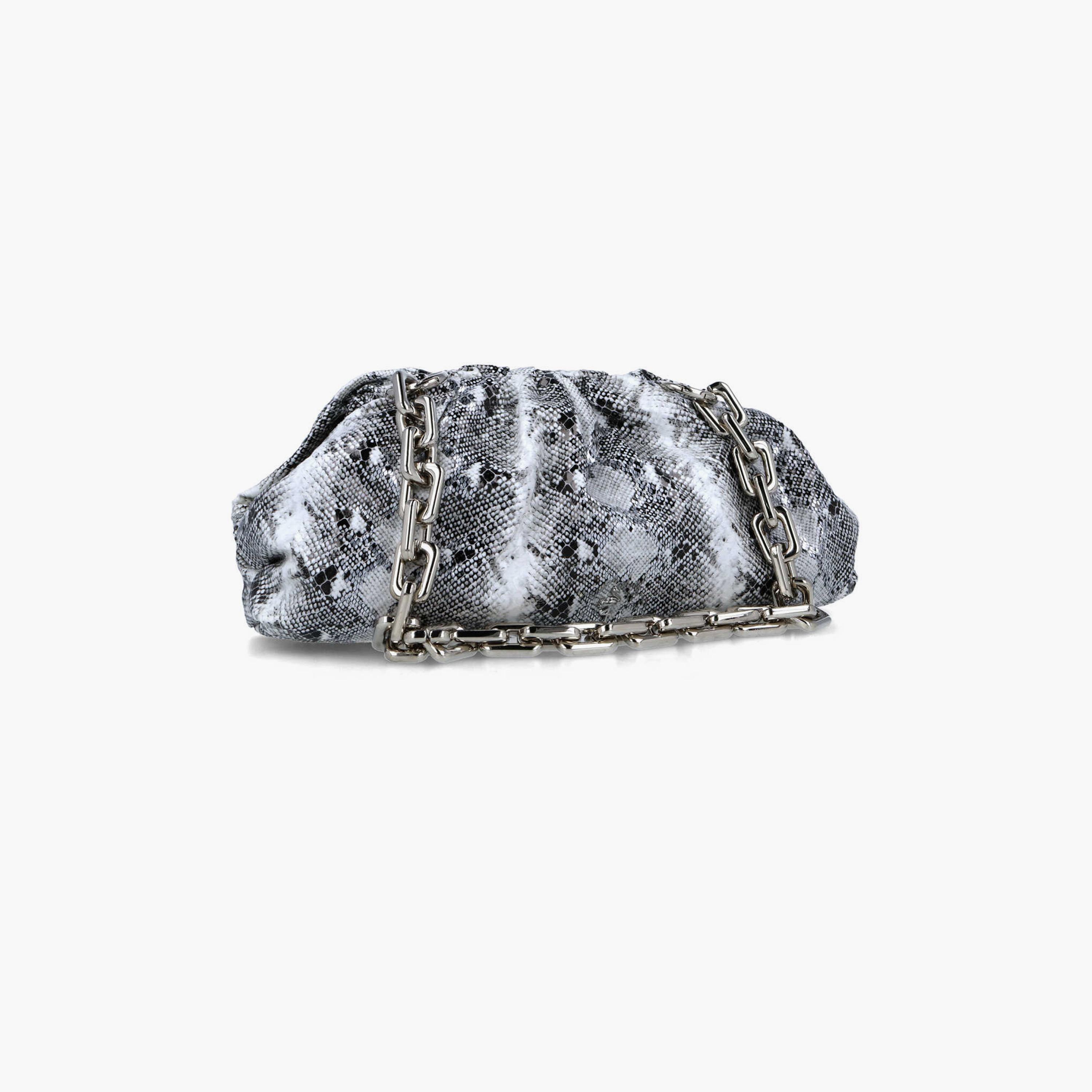 Menbur Animal Print Clutch With Chain Strap In Black-women-bagsandwallets-wallets-image-2