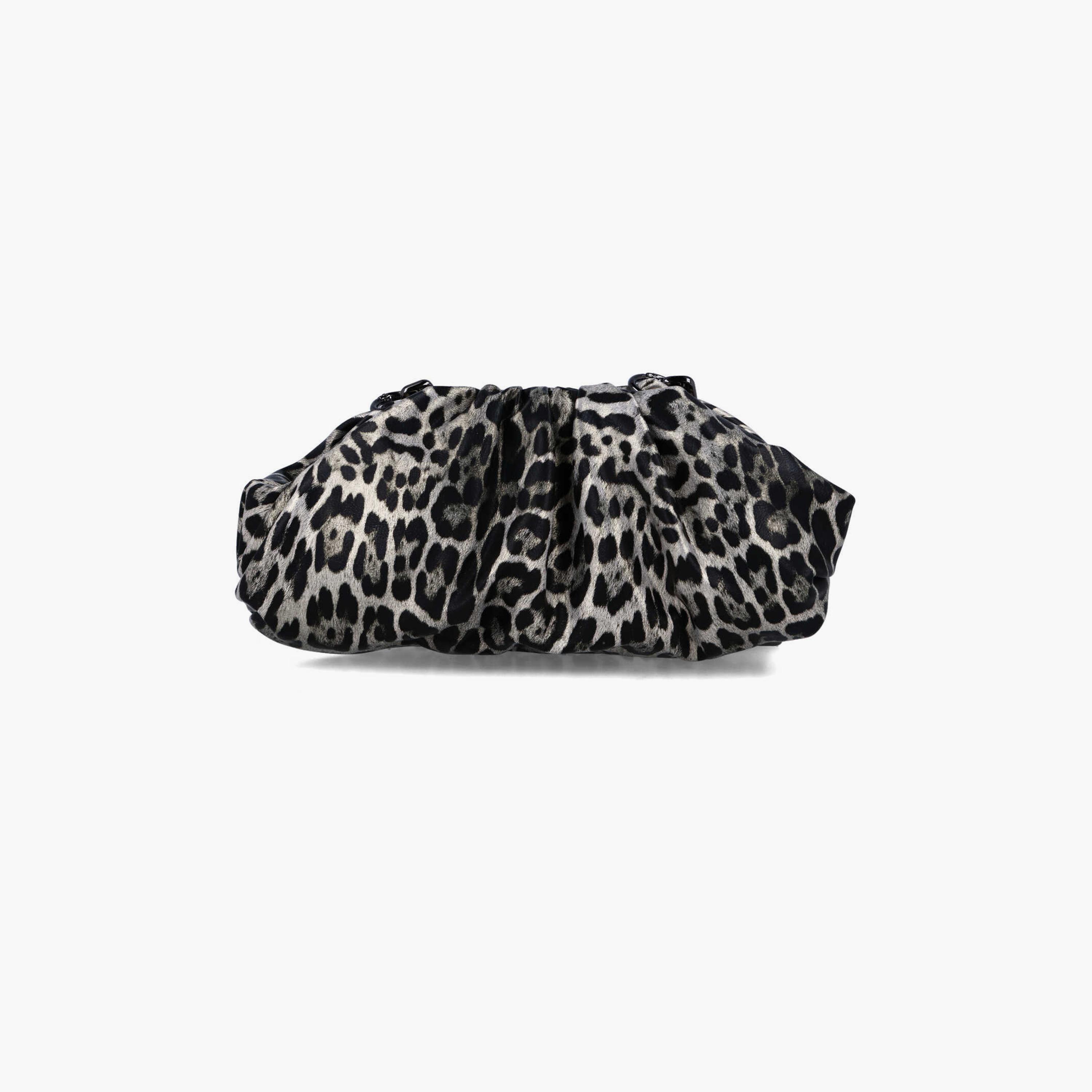 Menbur Animal Print Clutch With Chain Strap In Black-women-bagsandwallets-wallets-image-3