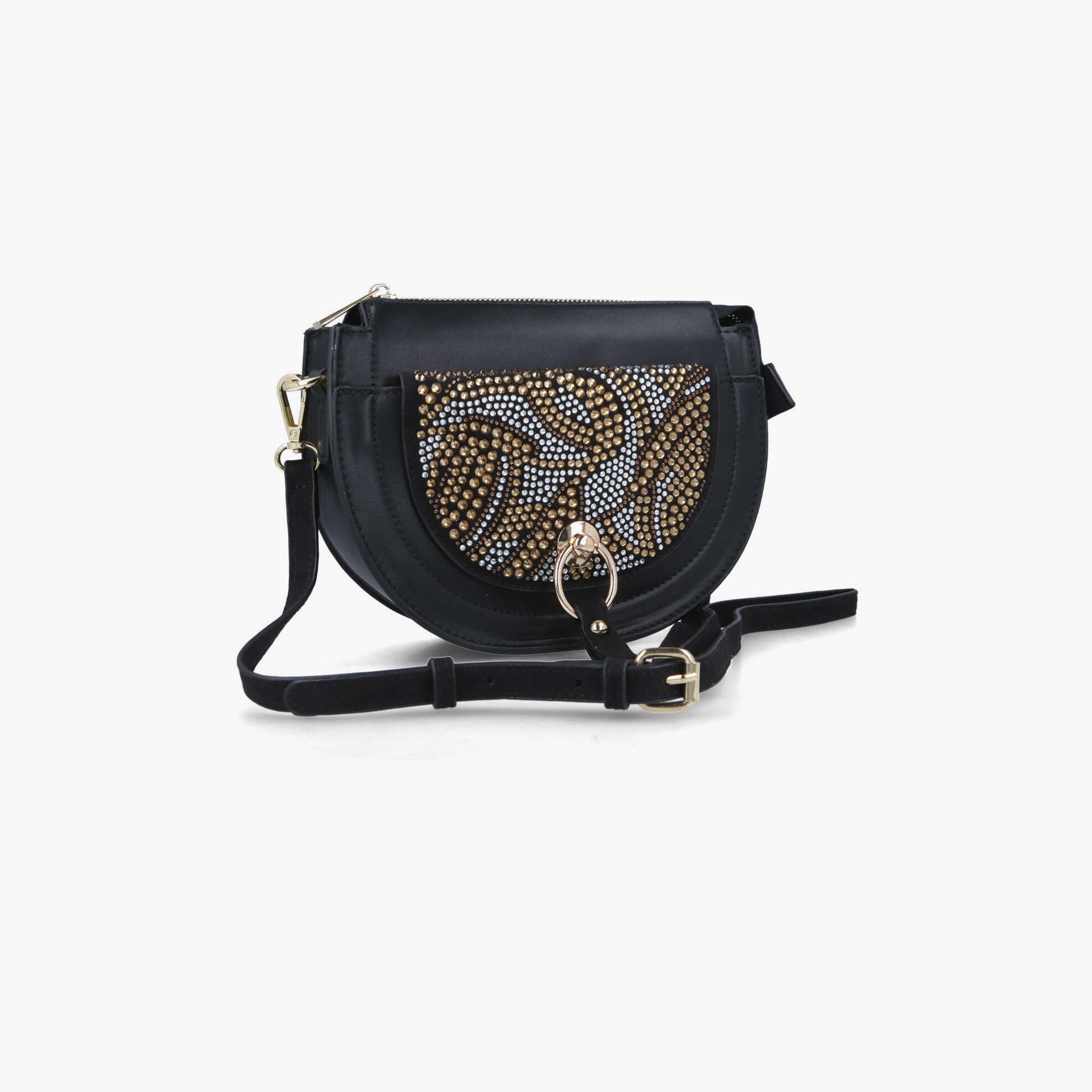 Menbur Embellished Crossbody Bag With Adjustable Strap In Black-women-bagsandwallets-handbags-image-2