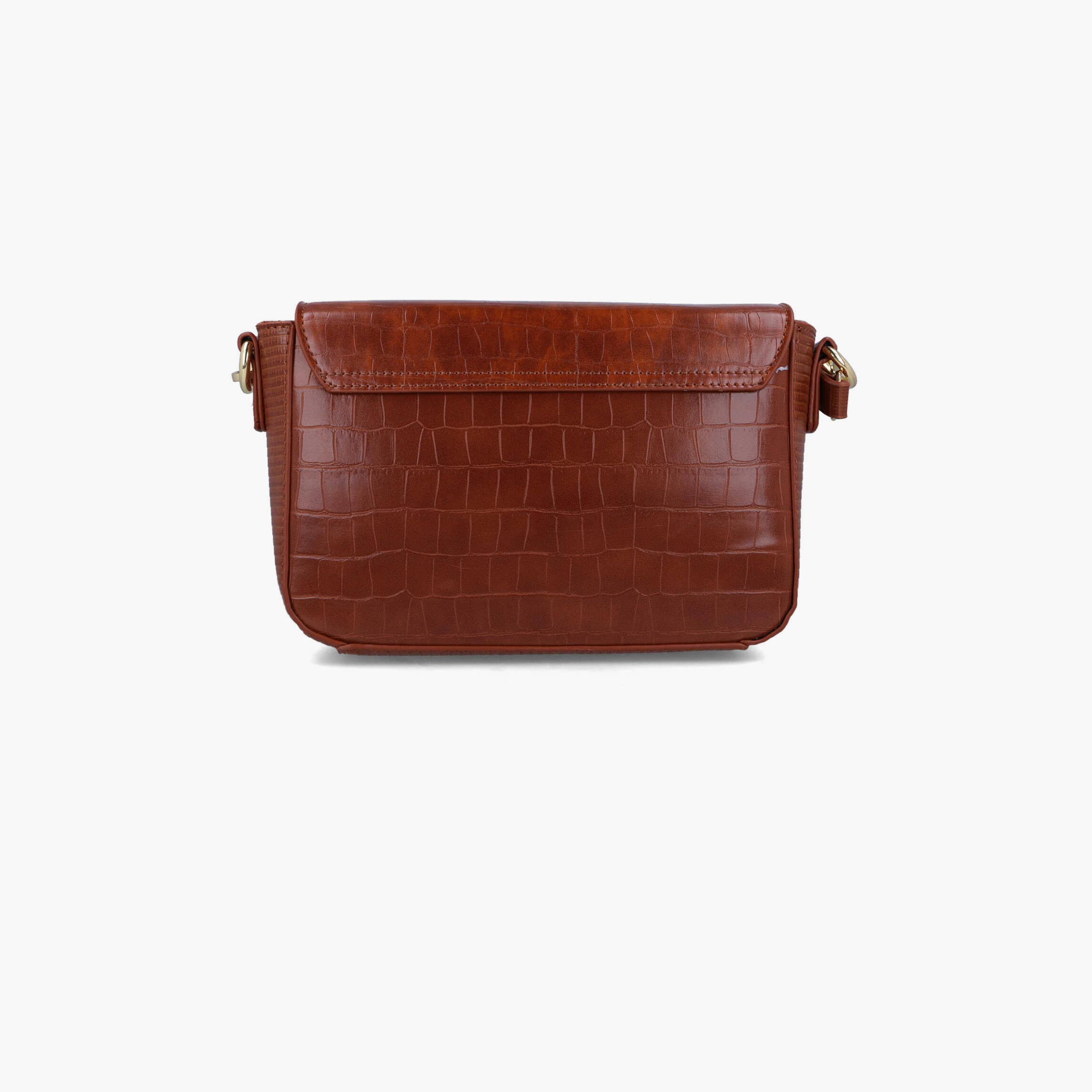 Menbur Textured Crossbody Bag With Adjustable Strap In Brown-women-bagsandwallets-handbags-image-3