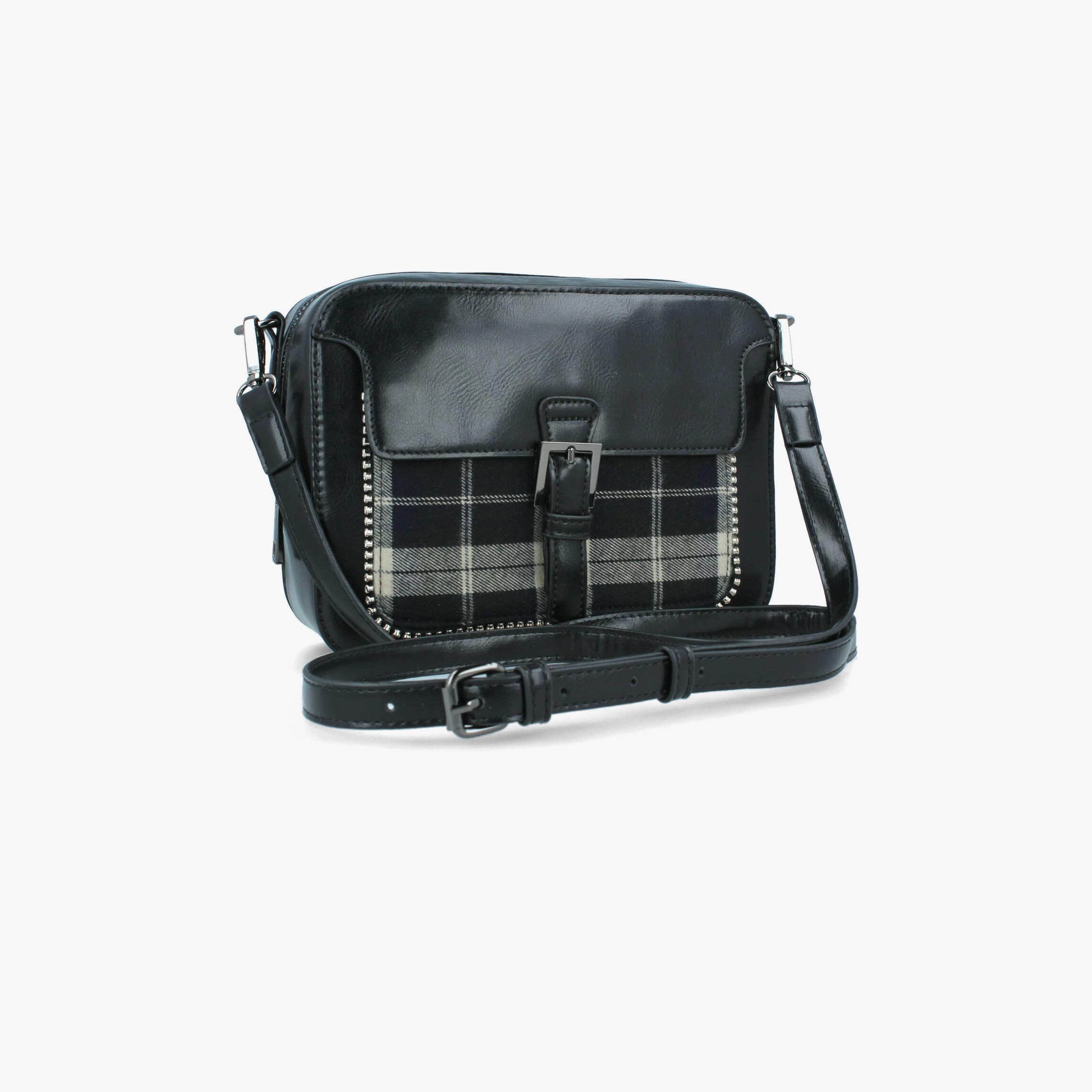 Menbur Printed Crossbody Bag With Adjustable Strap In Black-women-bagsandwallets-handbags-image-2