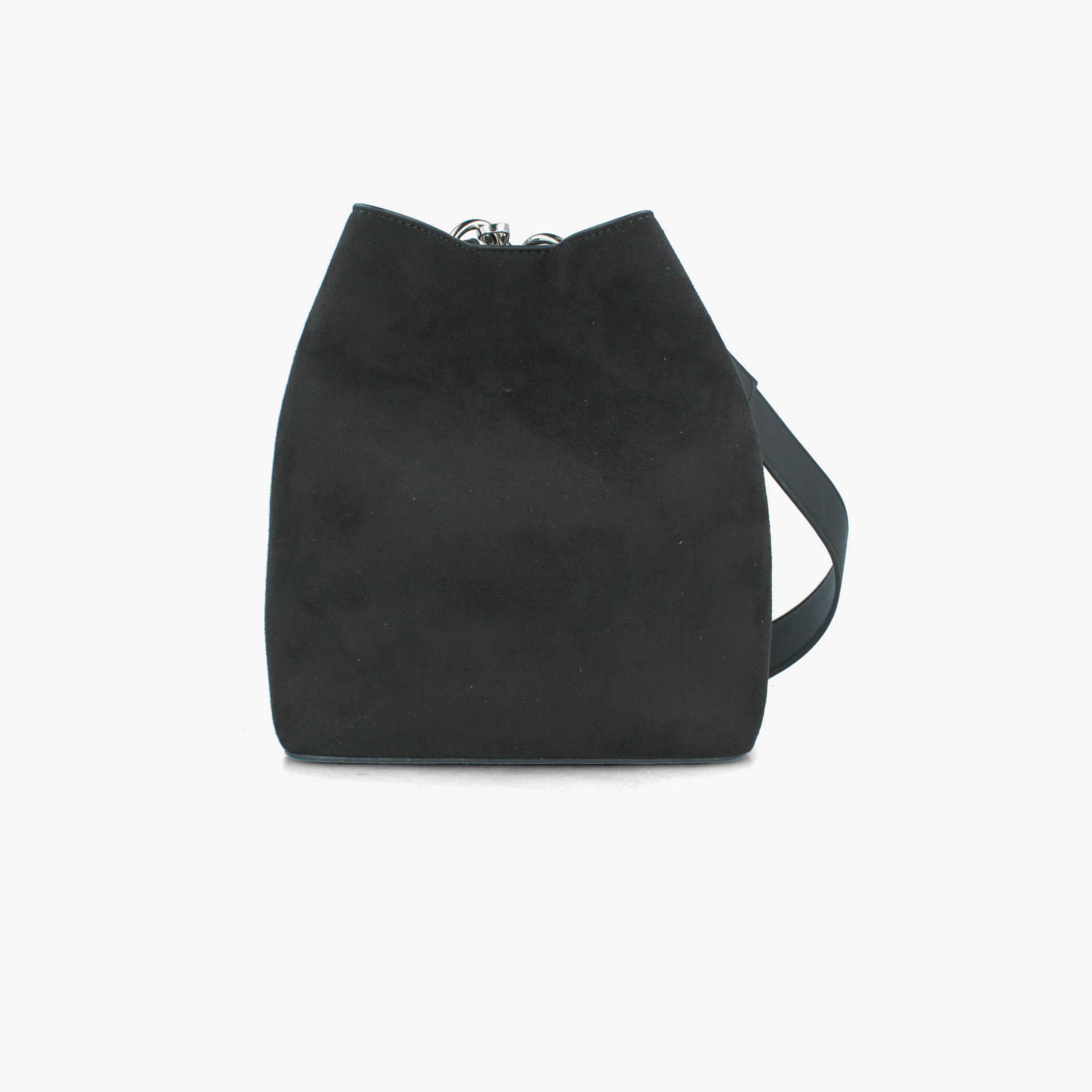 Menbur Embellished Shoulder Bag With Suede Texture In Black-women-bagsandwallets-handbags-image-3