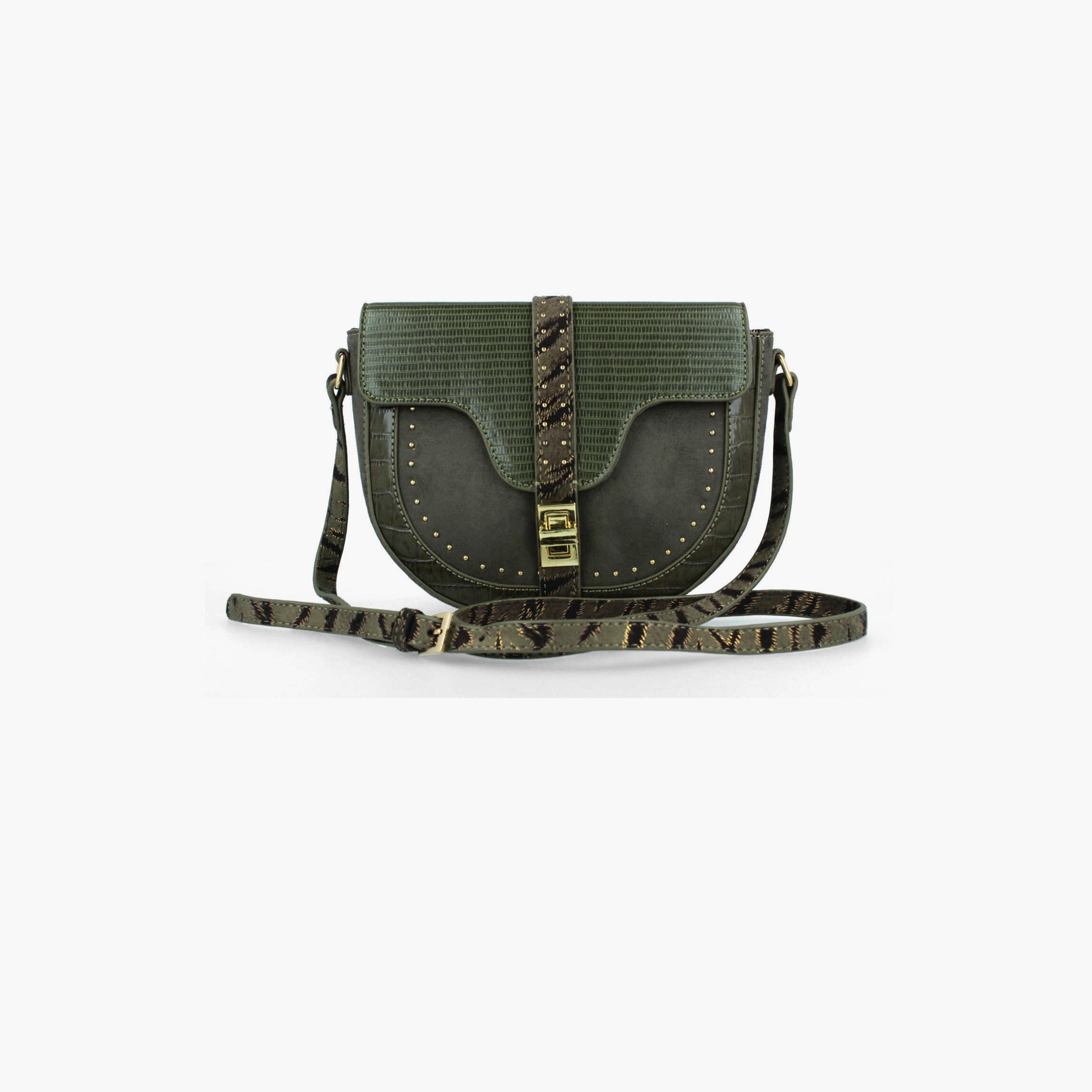 Menbur Animal Print Crossbody Bag With Adjustable Strap In Brown-women-bagsandwallets-handbags-image-1