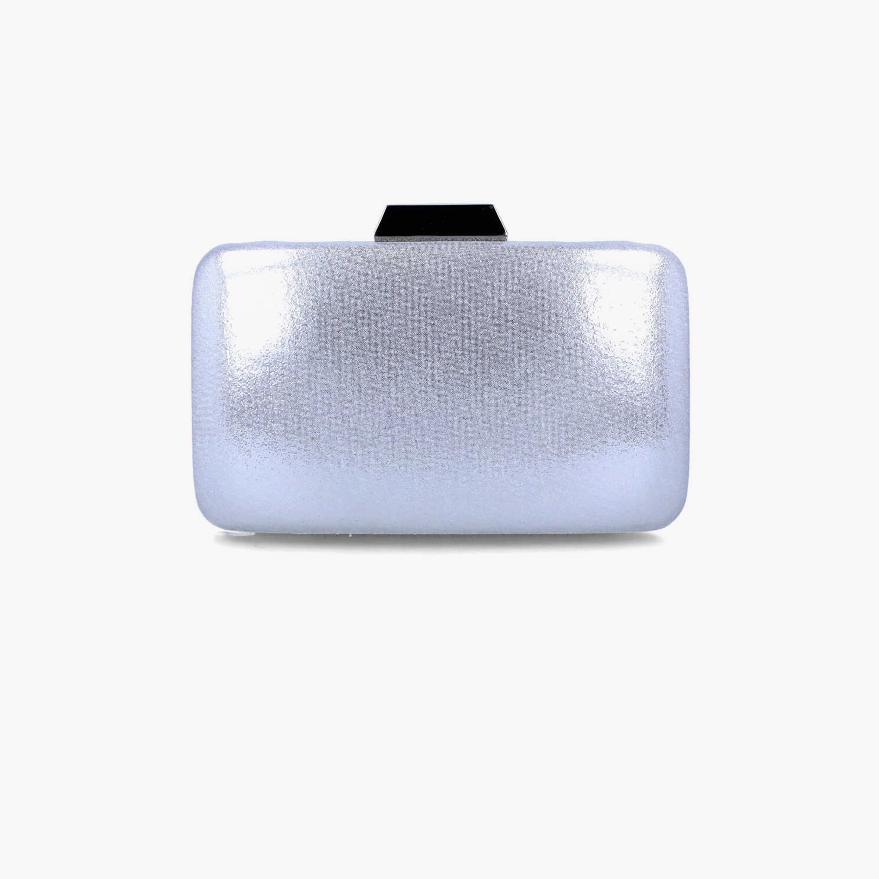 Menbur Textured Clutch With Glittered Texture In Silver-women-bagsandwallets-wallets-image-3