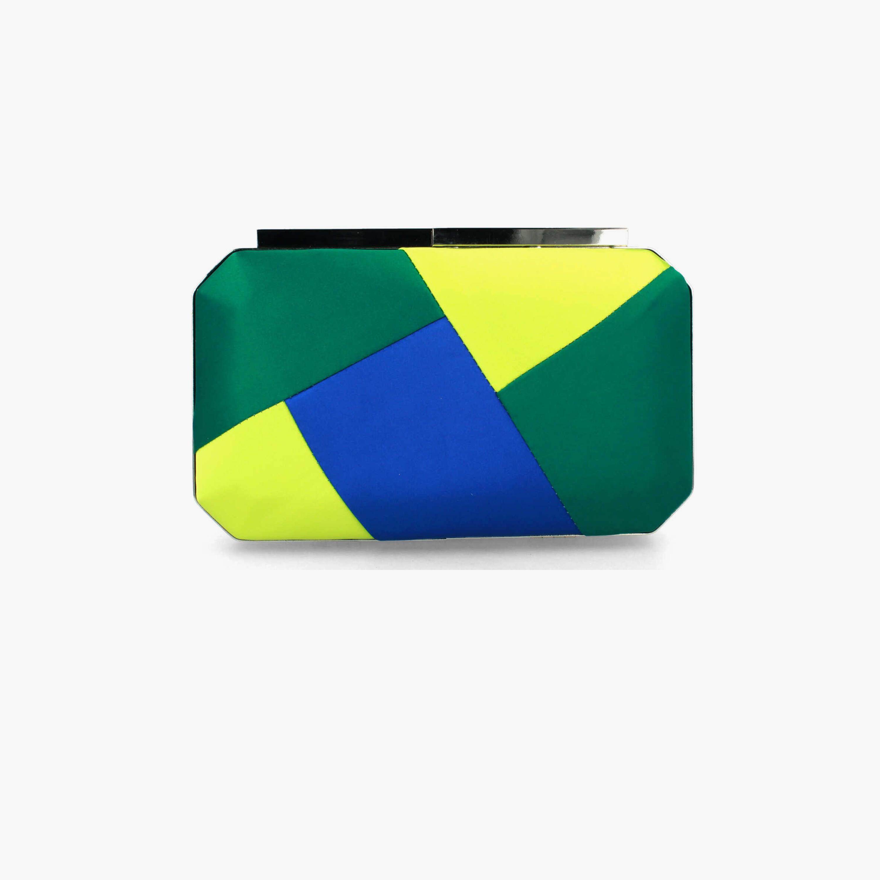 Menbur Color Block Clutch With Colourful Design In Blue-women-bagsandwallets-wallets-image-1