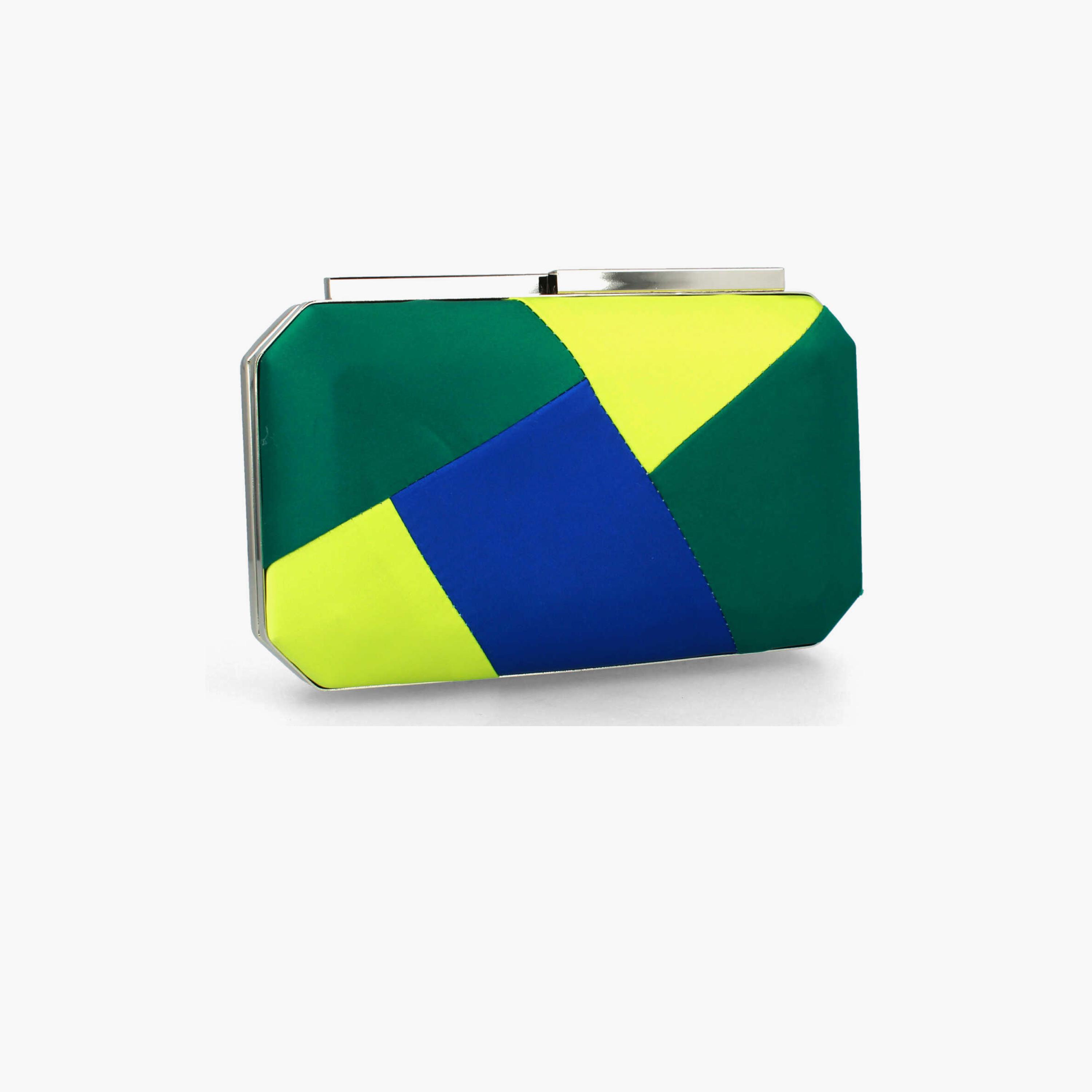 Menbur Color Block Clutch With Colourful Design In Blue-women-bagsandwallets-wallets-image-2