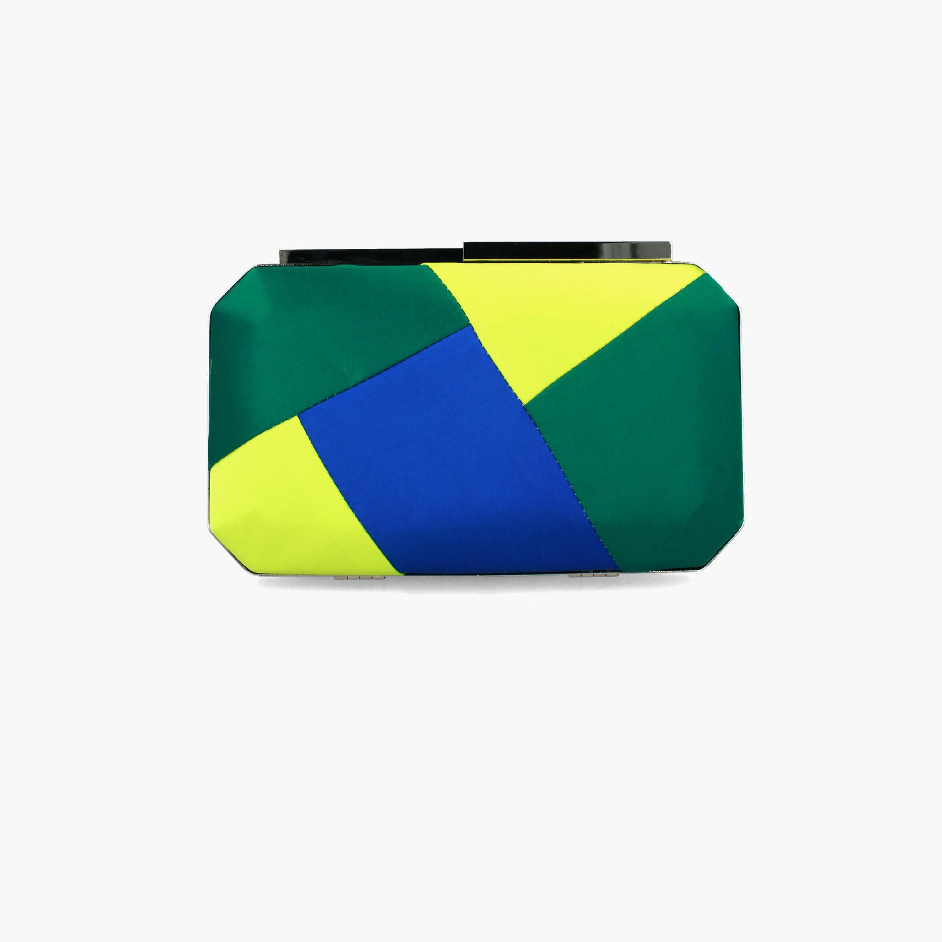 Menbur Color Block Clutch With Colourful Design In Blue-women-bagsandwallets-wallets-image-3