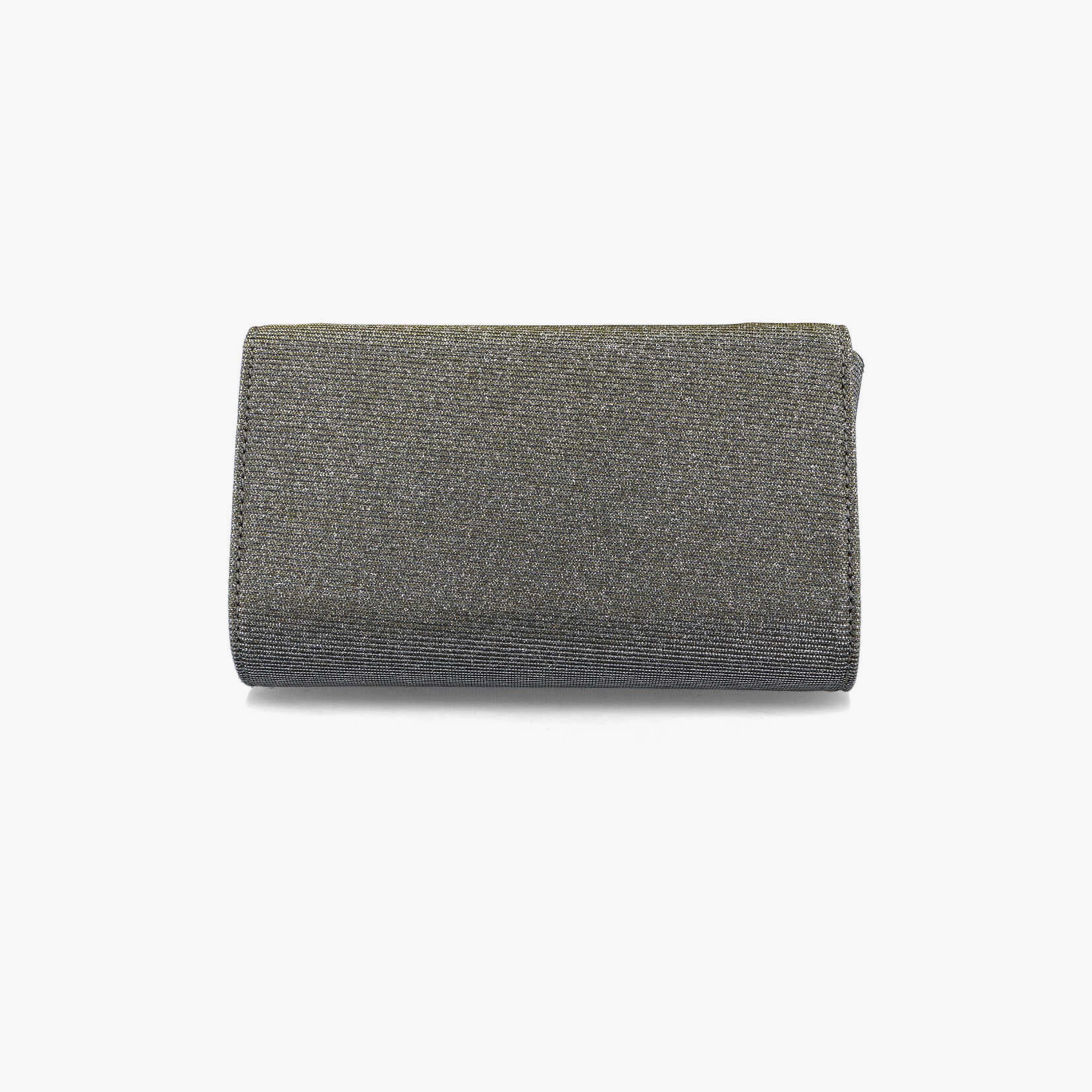 Menbur Textured Clutch With Chain Strap In Grey-women-bagsandwallets-wallets-image-3