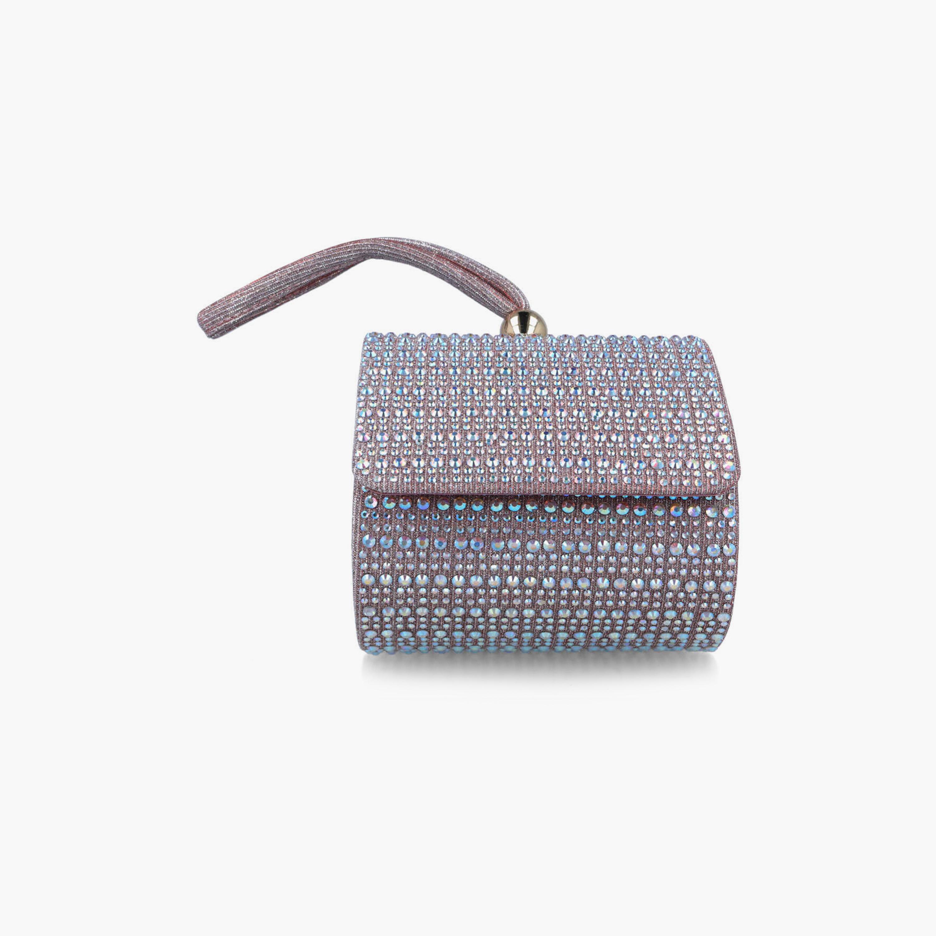 Menbur Clutch With Embellished Design On Closure In Pink-women-bagsandwallets-wallets-image-1