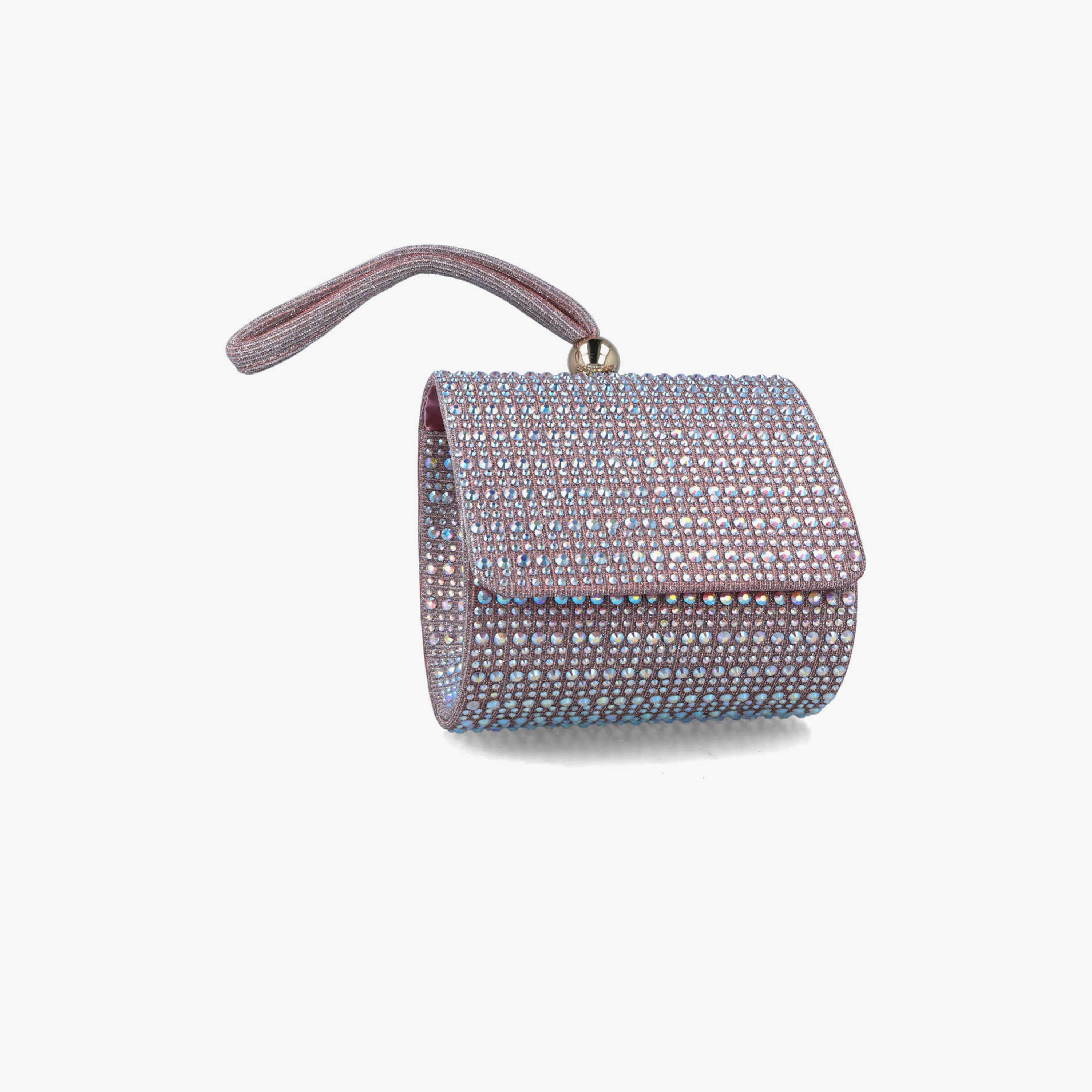 Menbur Clutch With Embellished Design On Closure In Pink-women-bagsandwallets-wallets-image-2