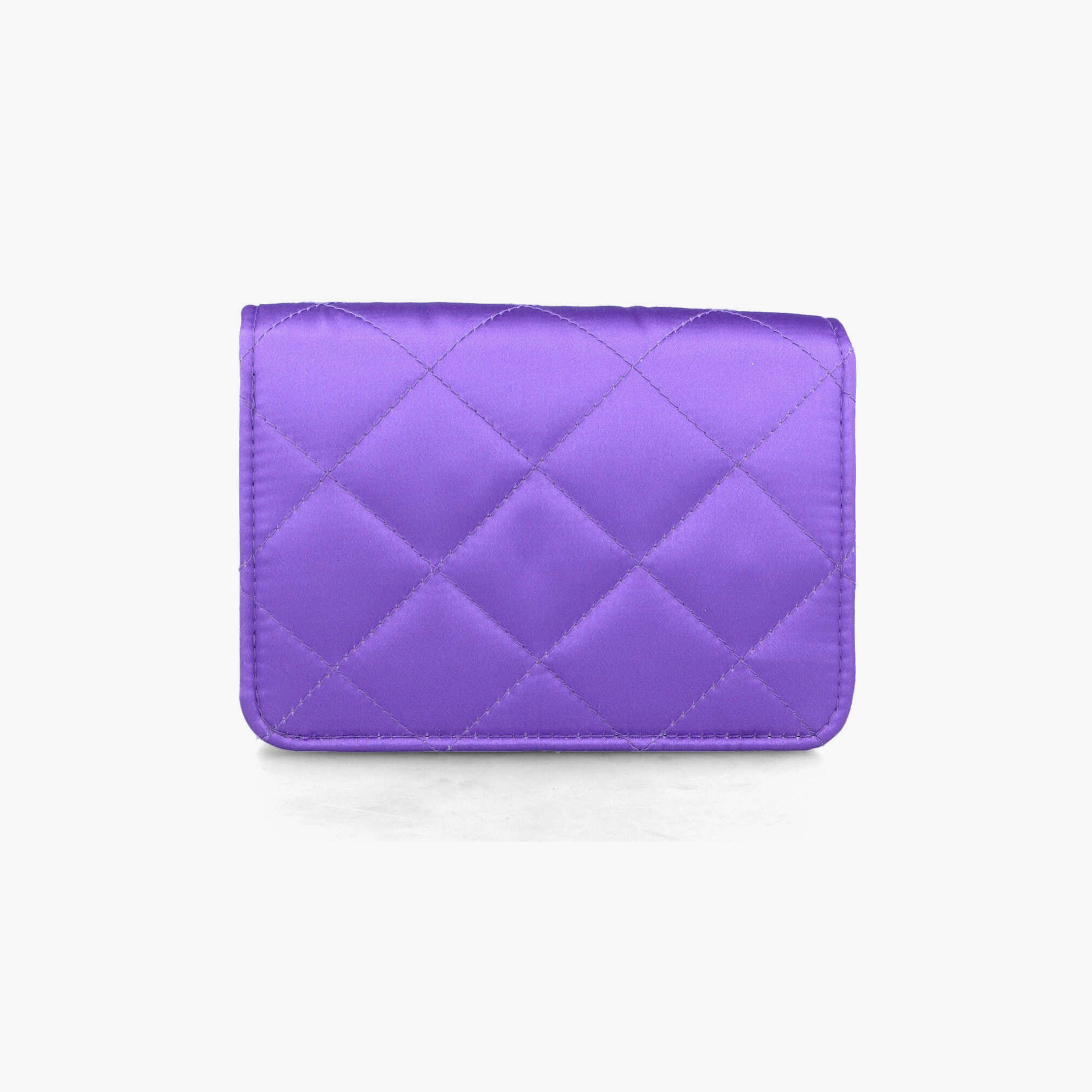 Menbur Quilted Crossbody Bag With Chain Strap In Purple-women-bagsandwallets-handbags-image-3