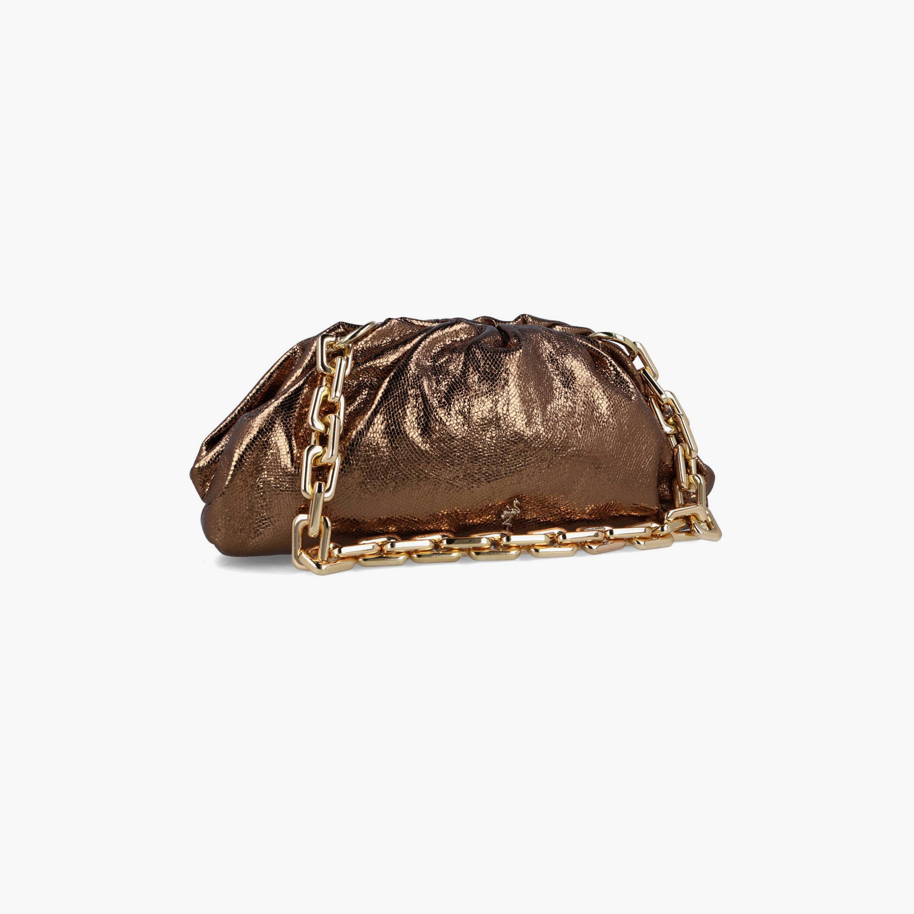 Menbur Textured Clutch With Metallic Design In Brown-women-bagsandwallets-wallets-image-2